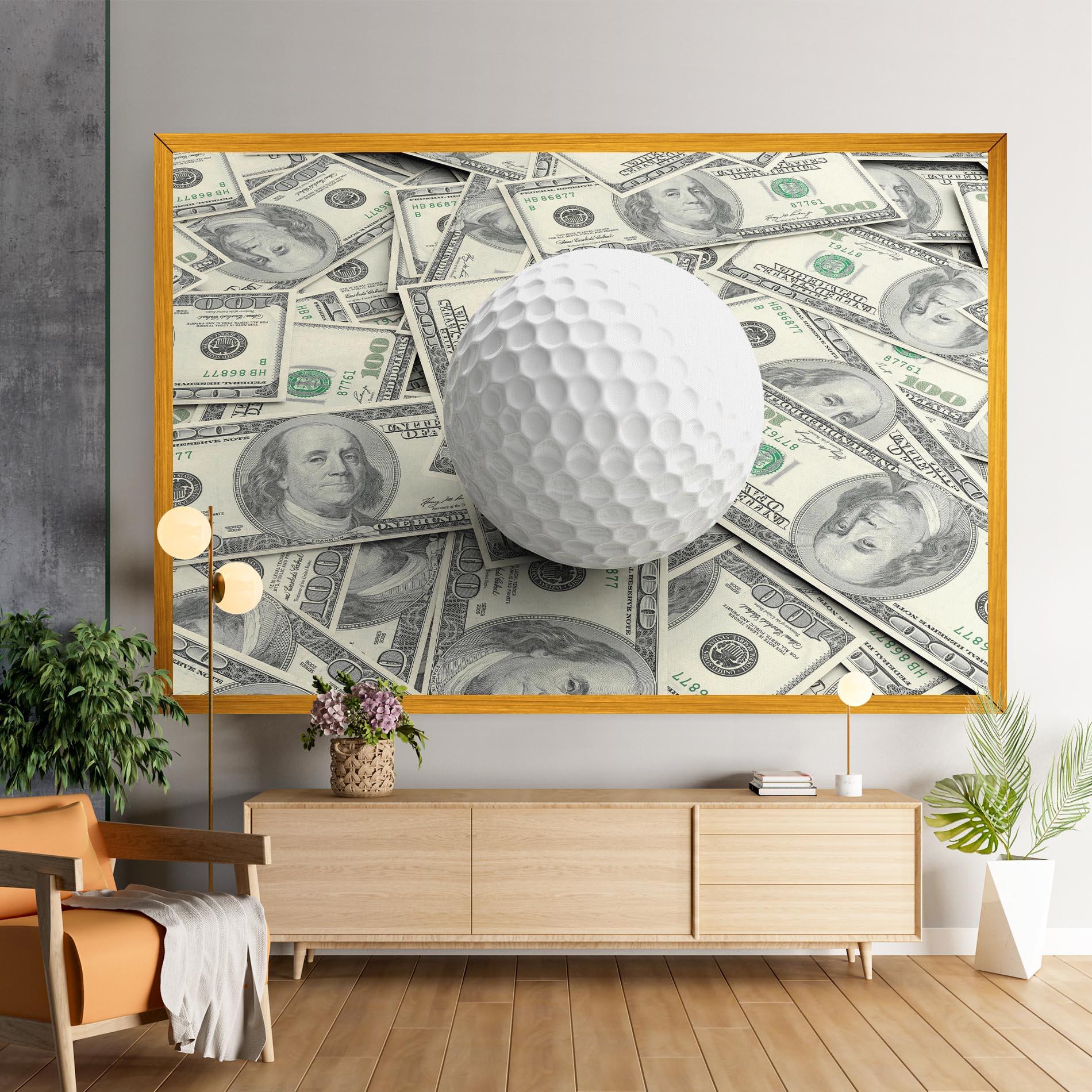 Vászonkép 3d Golf Ball mockup 9
