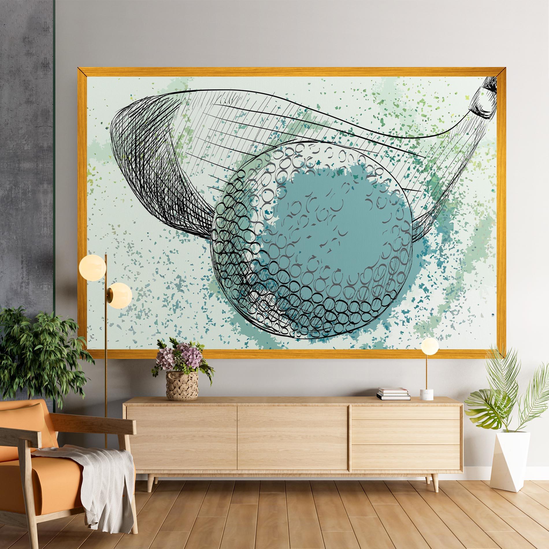 Vászonkép Blue Golf mockup 9