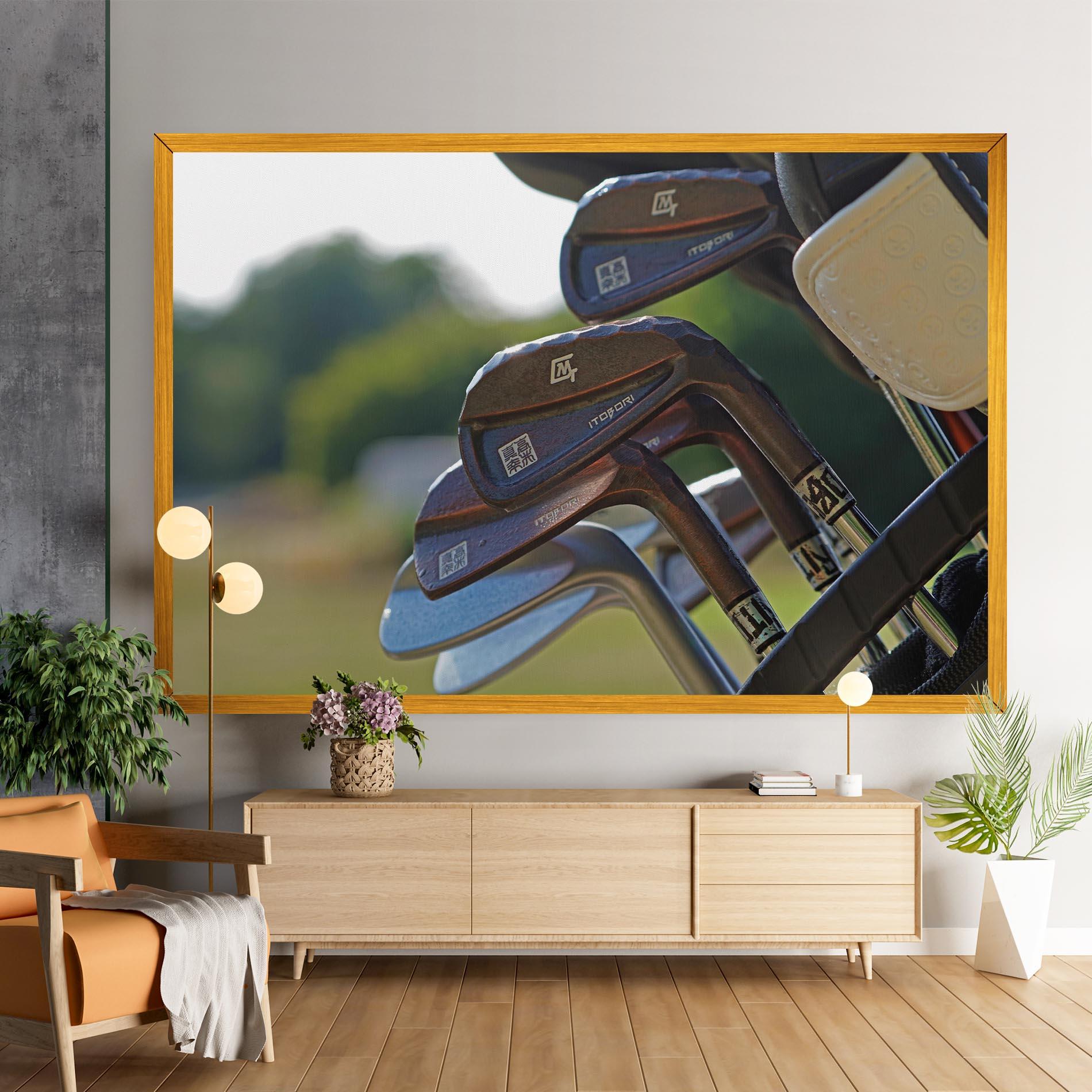 Vászonkép Brown Golf Club mockup 9