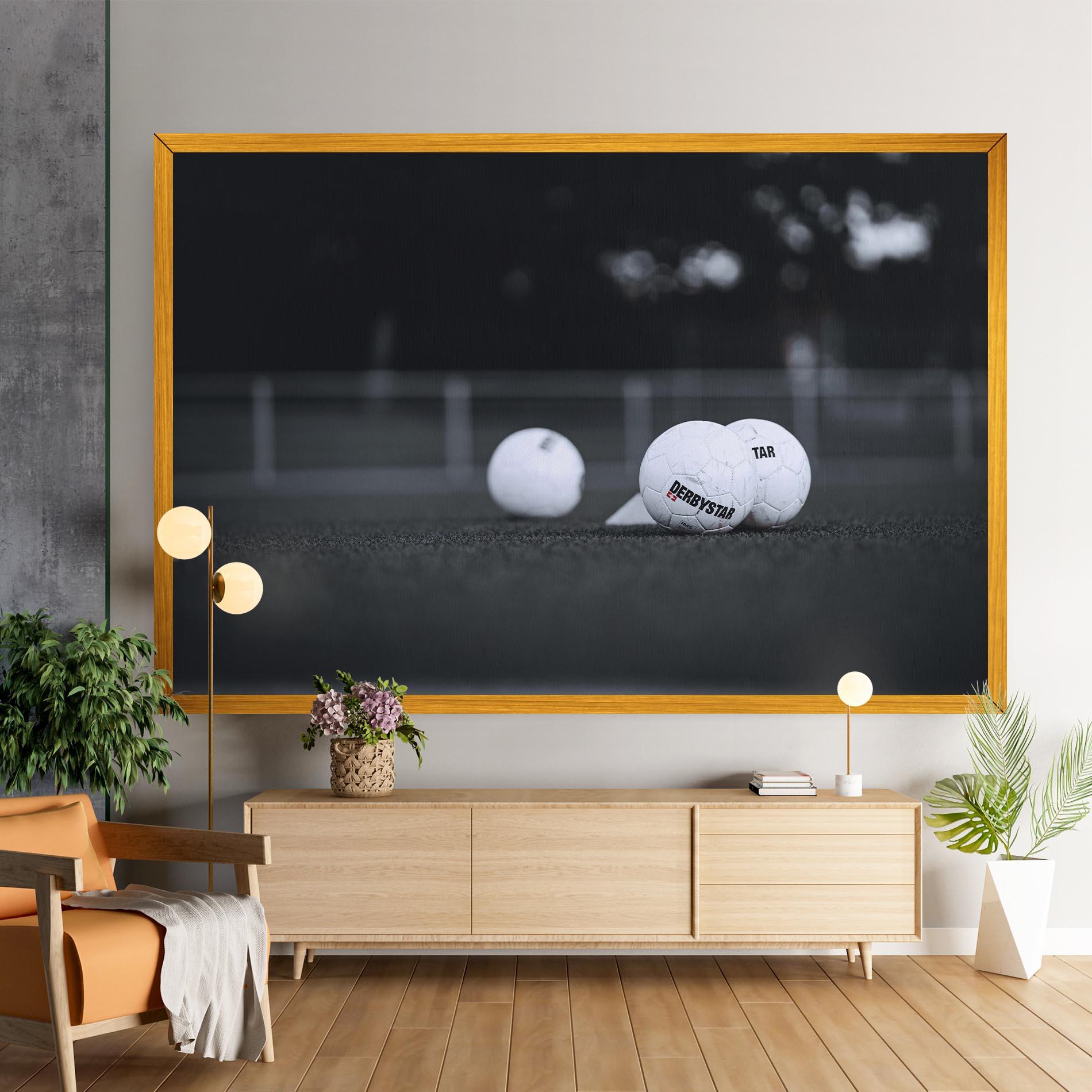 Vászonkép Golf Ball On Grey mockup 9