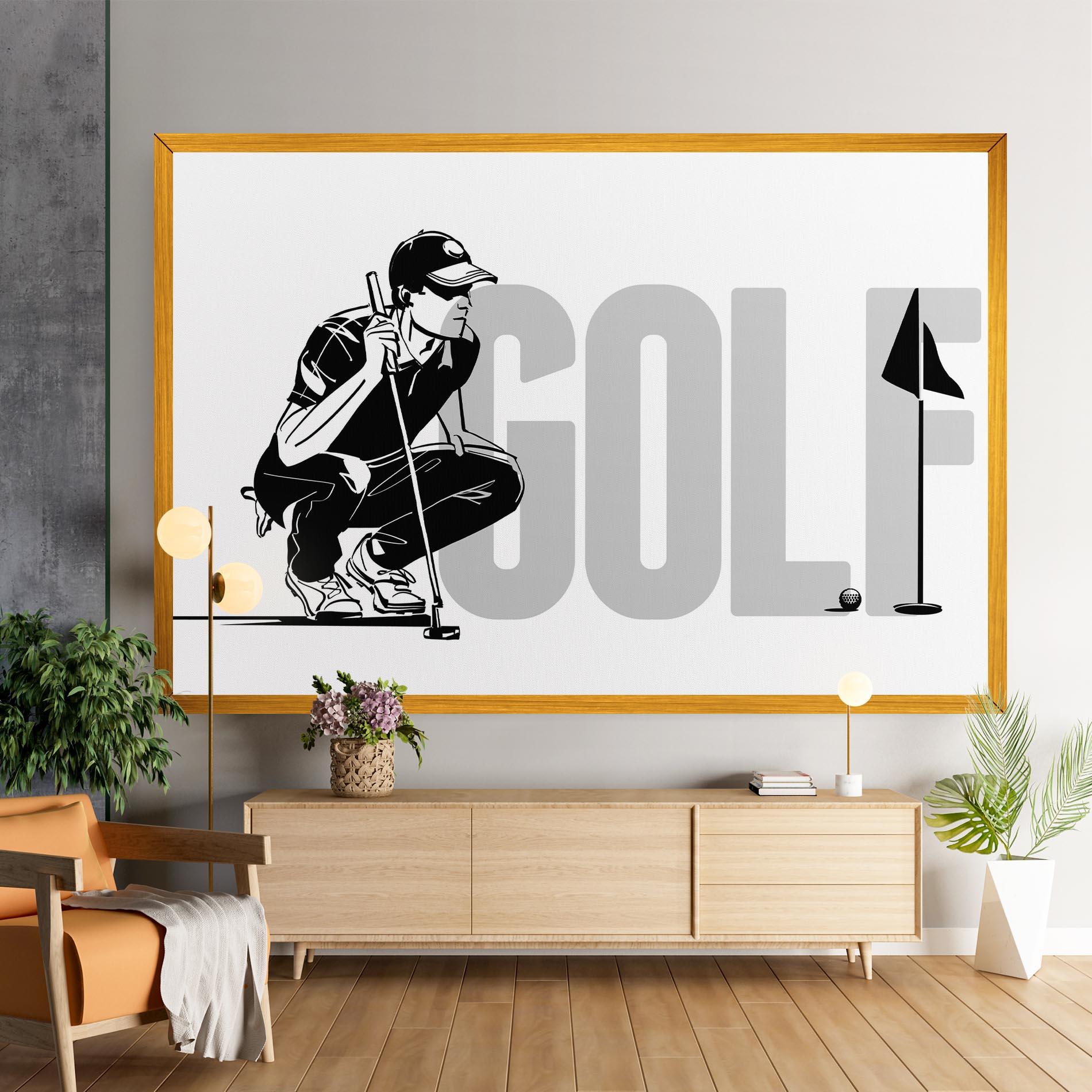 Vászonkép Golf mockup 9