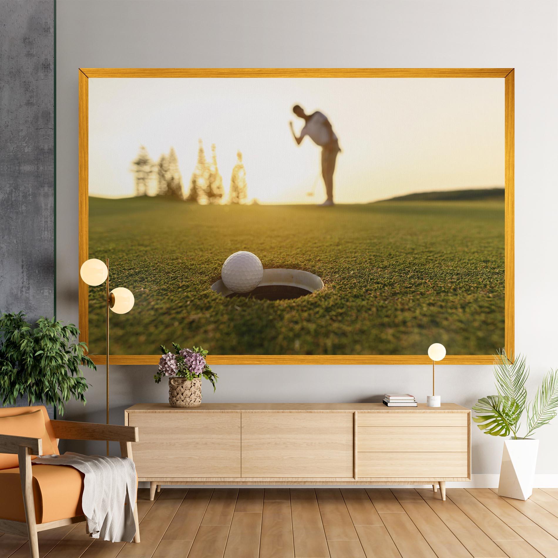 Vászonkép Golfer Concept mockup 9