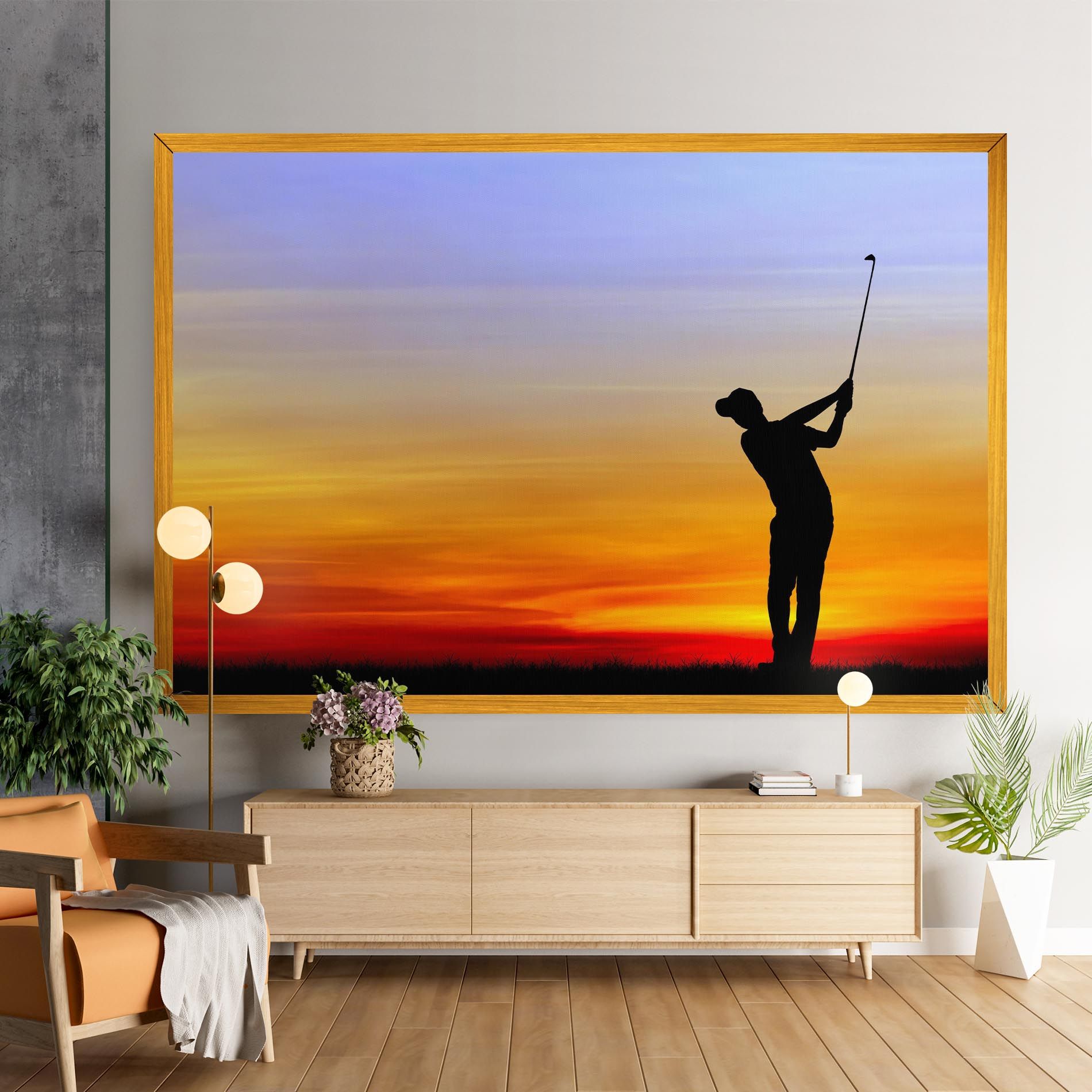 Playing Golf Sunrise mockup 9