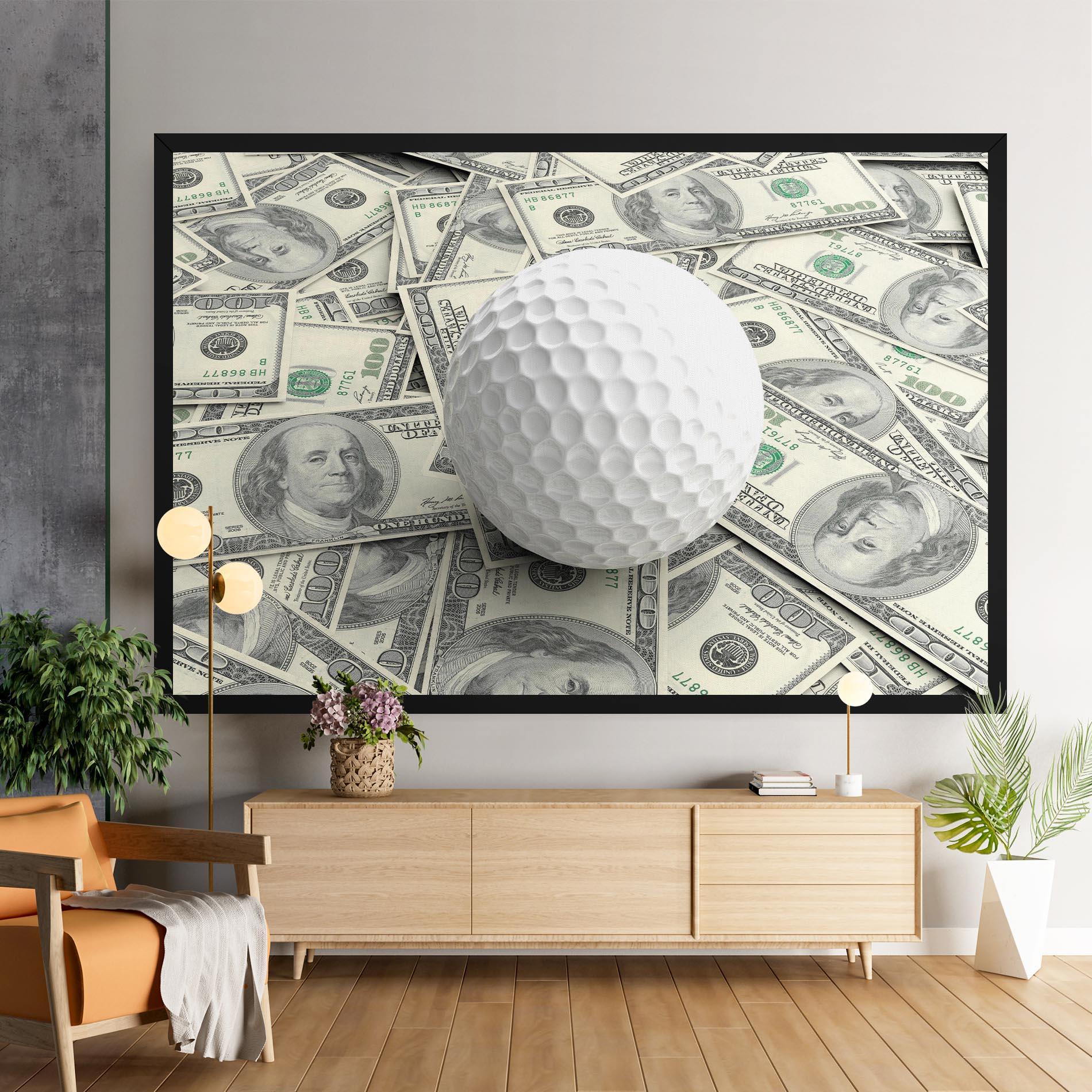 Vászonkép 3d Golf Ball mockup 9