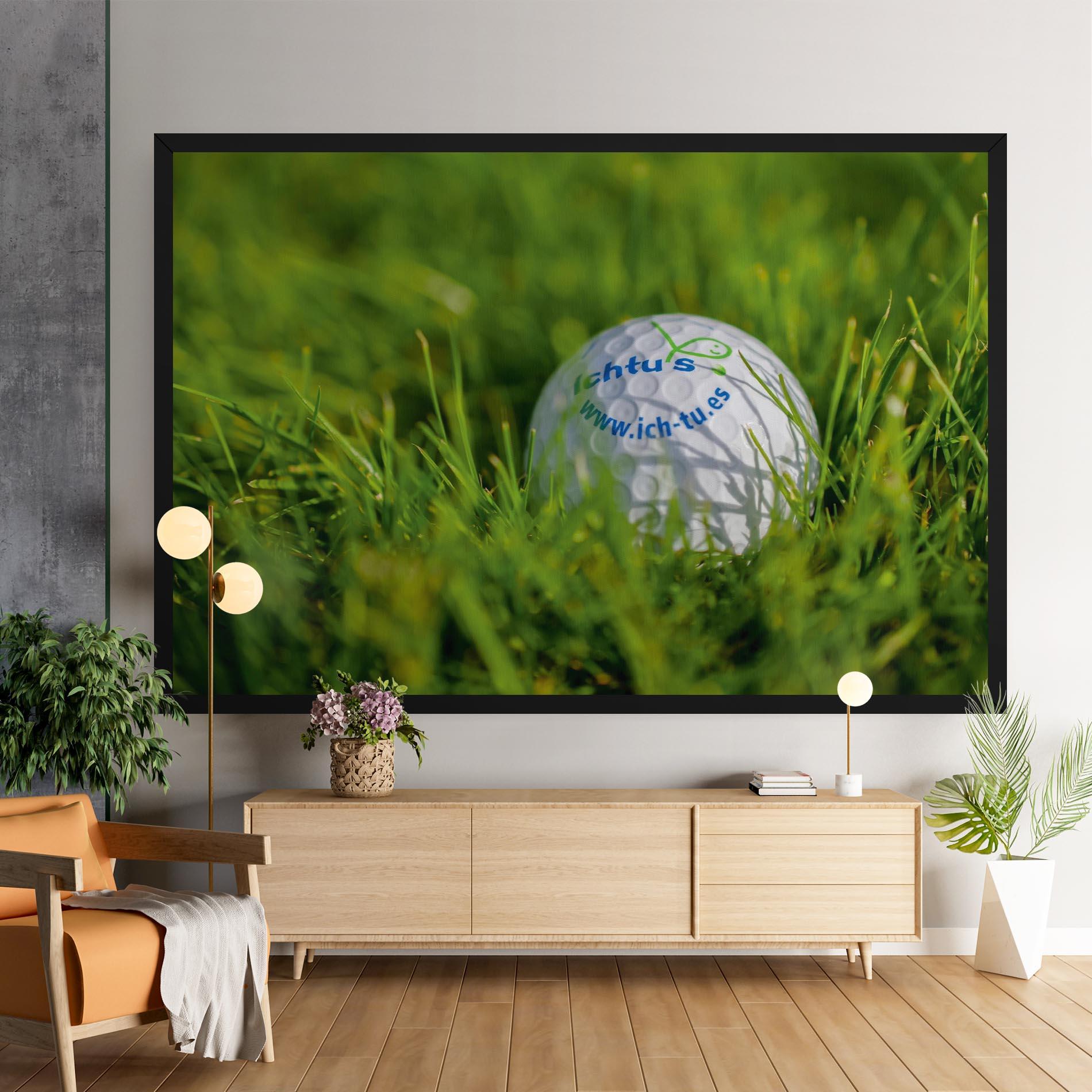 Vászonkép Golf Ball In Grass mockup 9