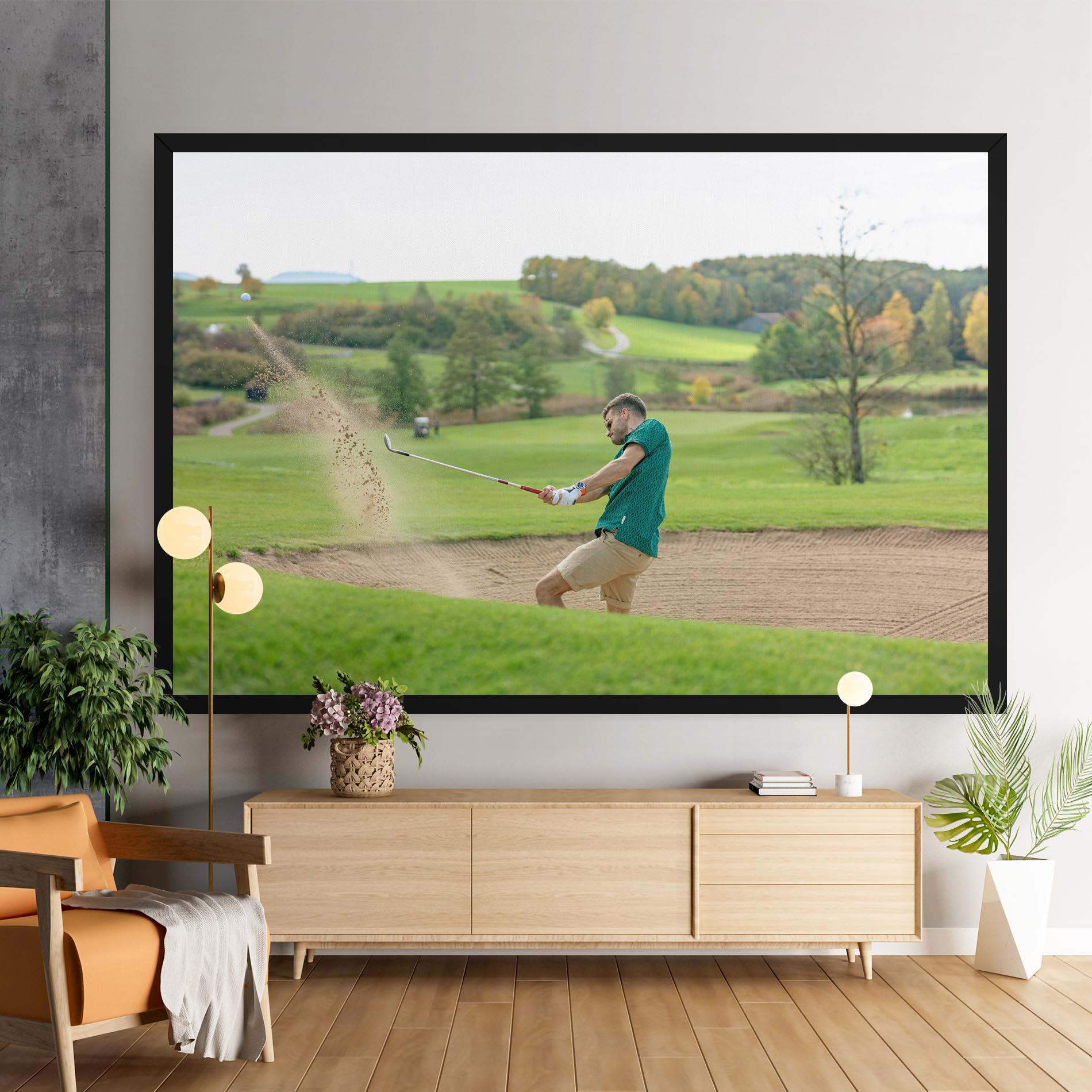 Vászonkép Green Tshirt Golf Player mockup 9