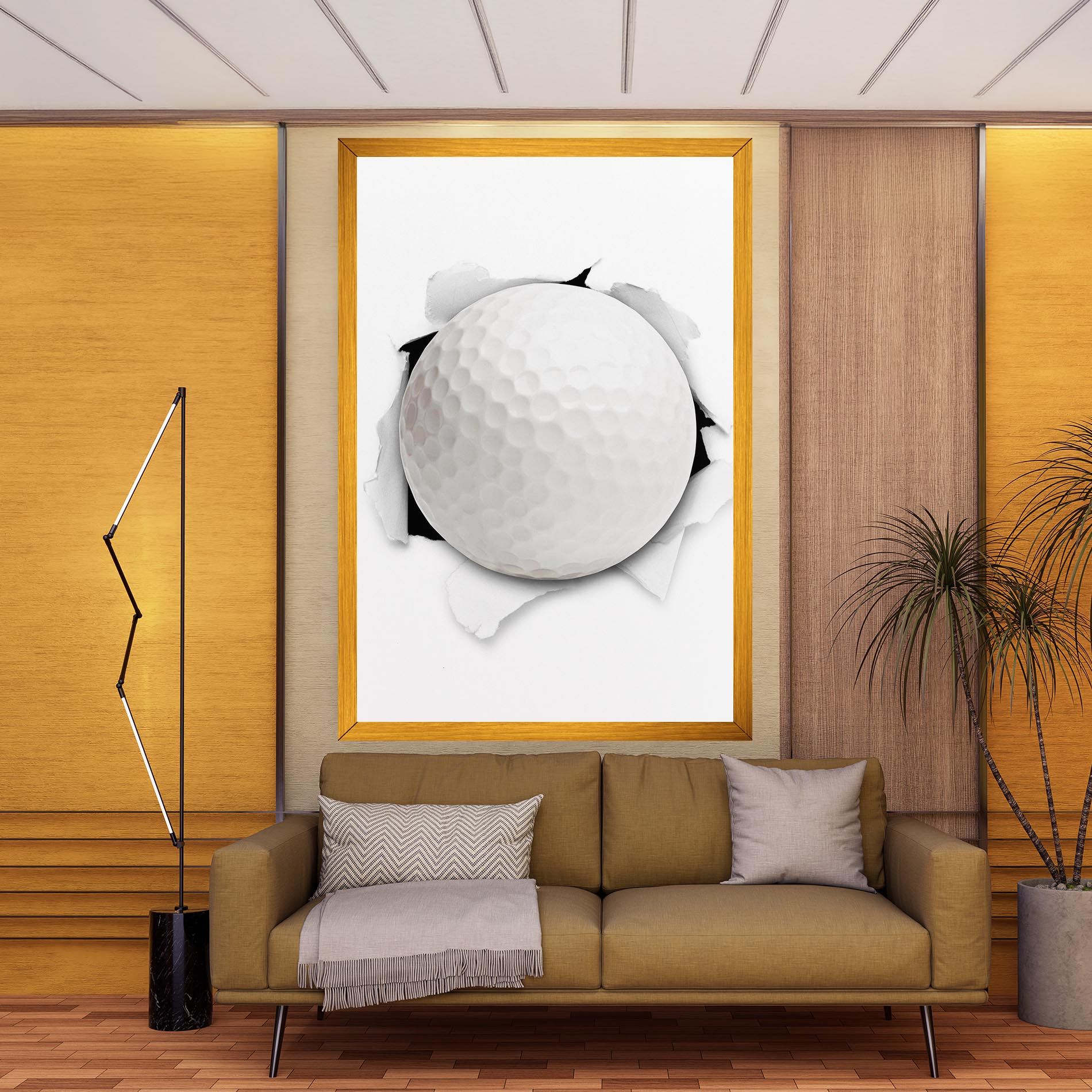 Golf Ball Bursting Hole mockup 9