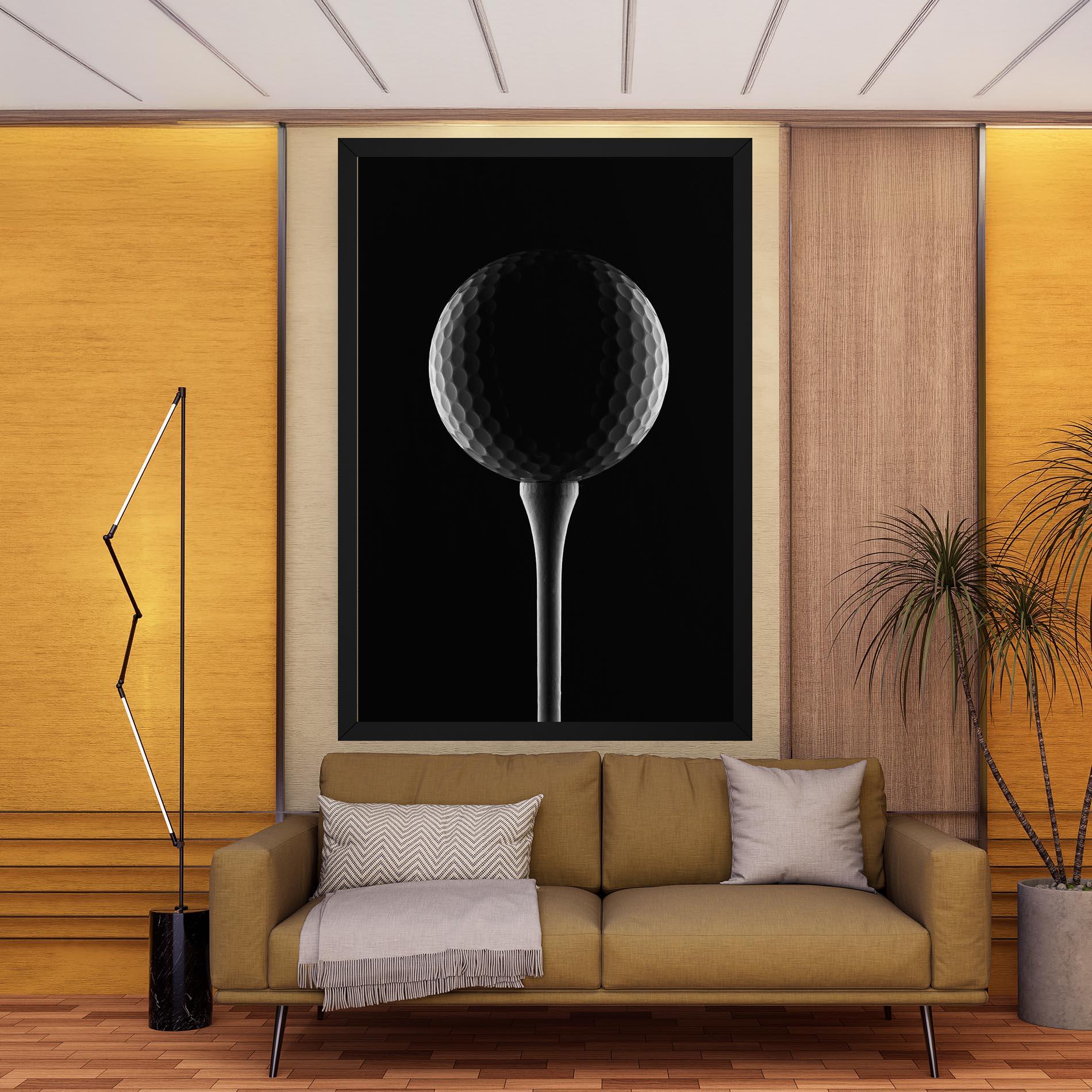 Vászonkép Golf Ball Black mockup 9