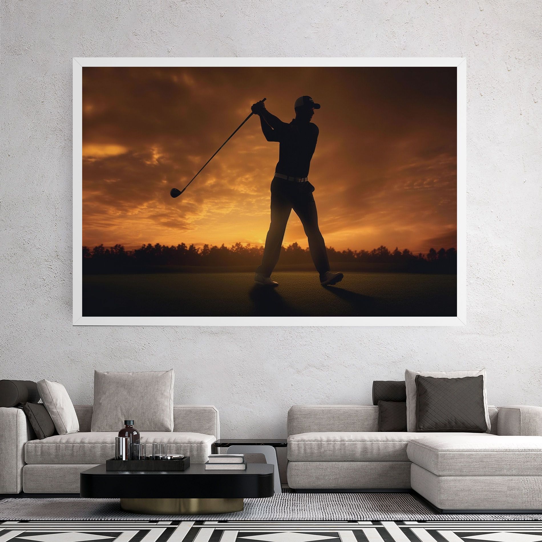 Golf Course Sunset mockup 2