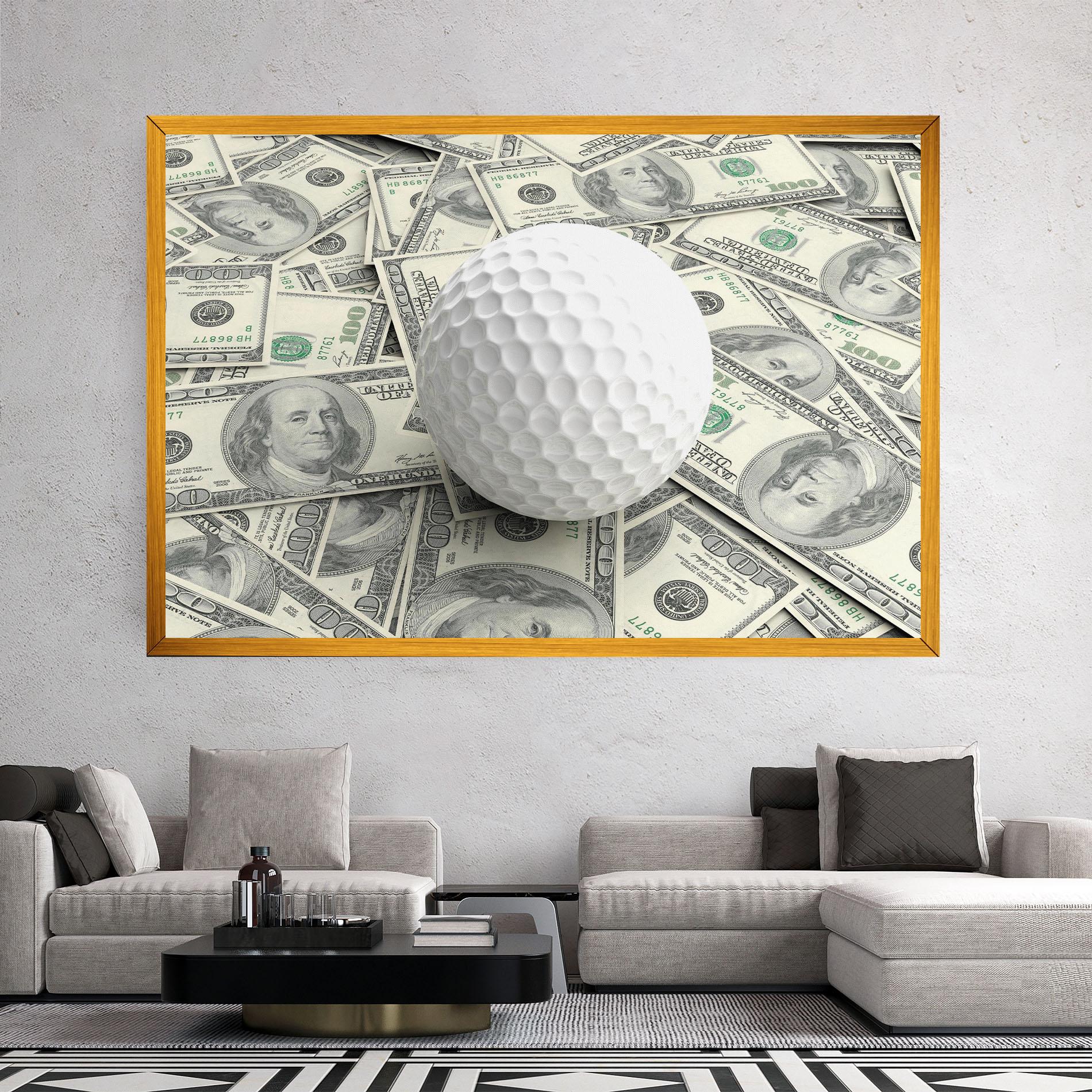 Vászonkép 3d Golf Ball mockup 2