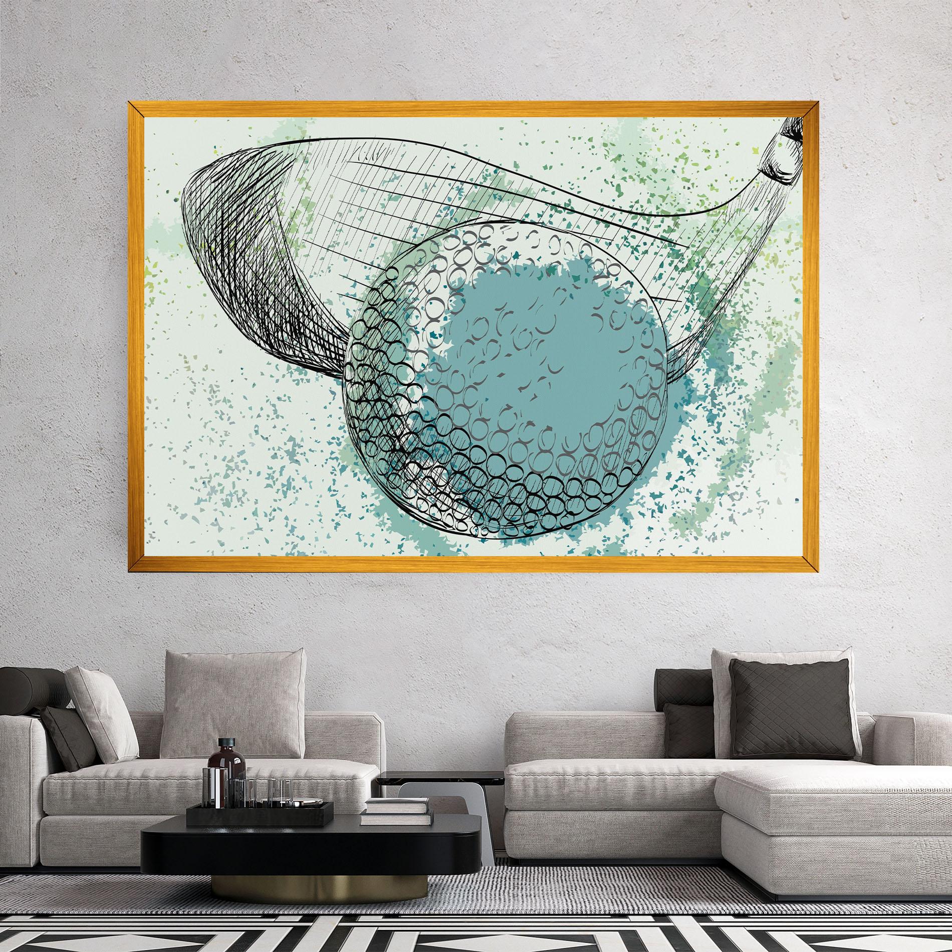 Vászonkép Blue Golf mockup 2