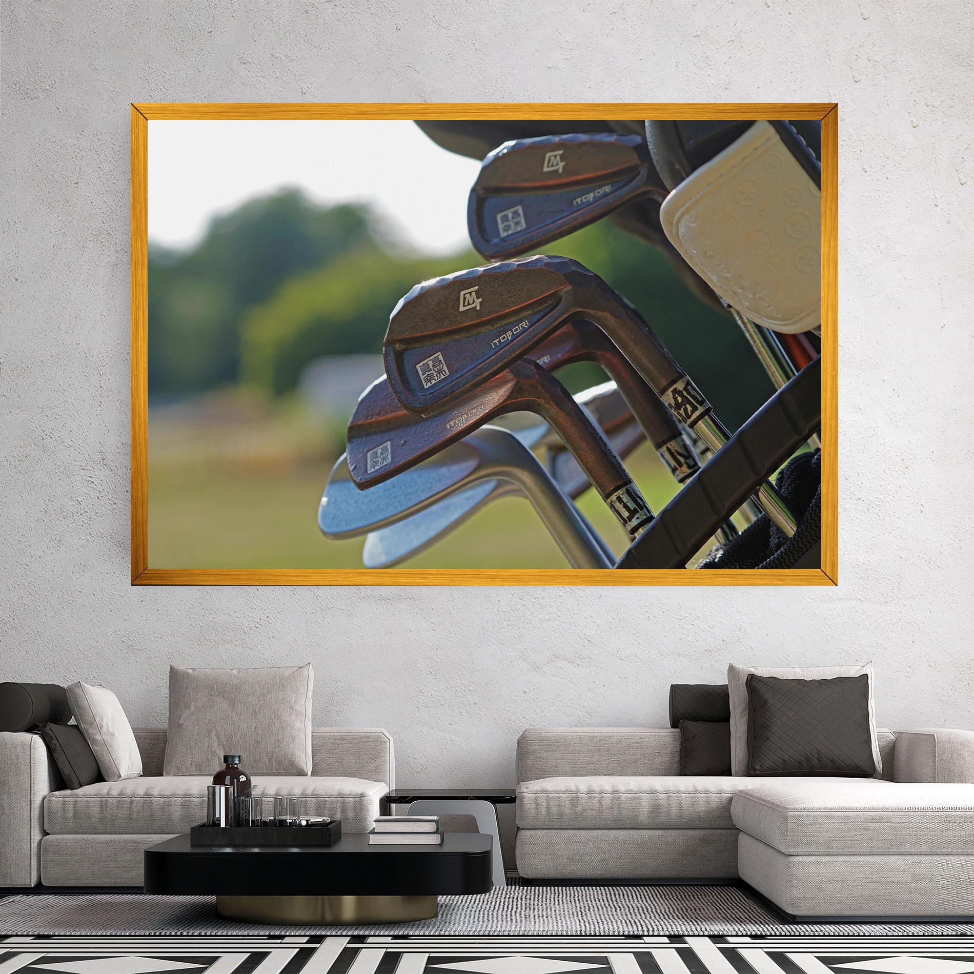 Vászonkép Brown Golf Club mockup 2