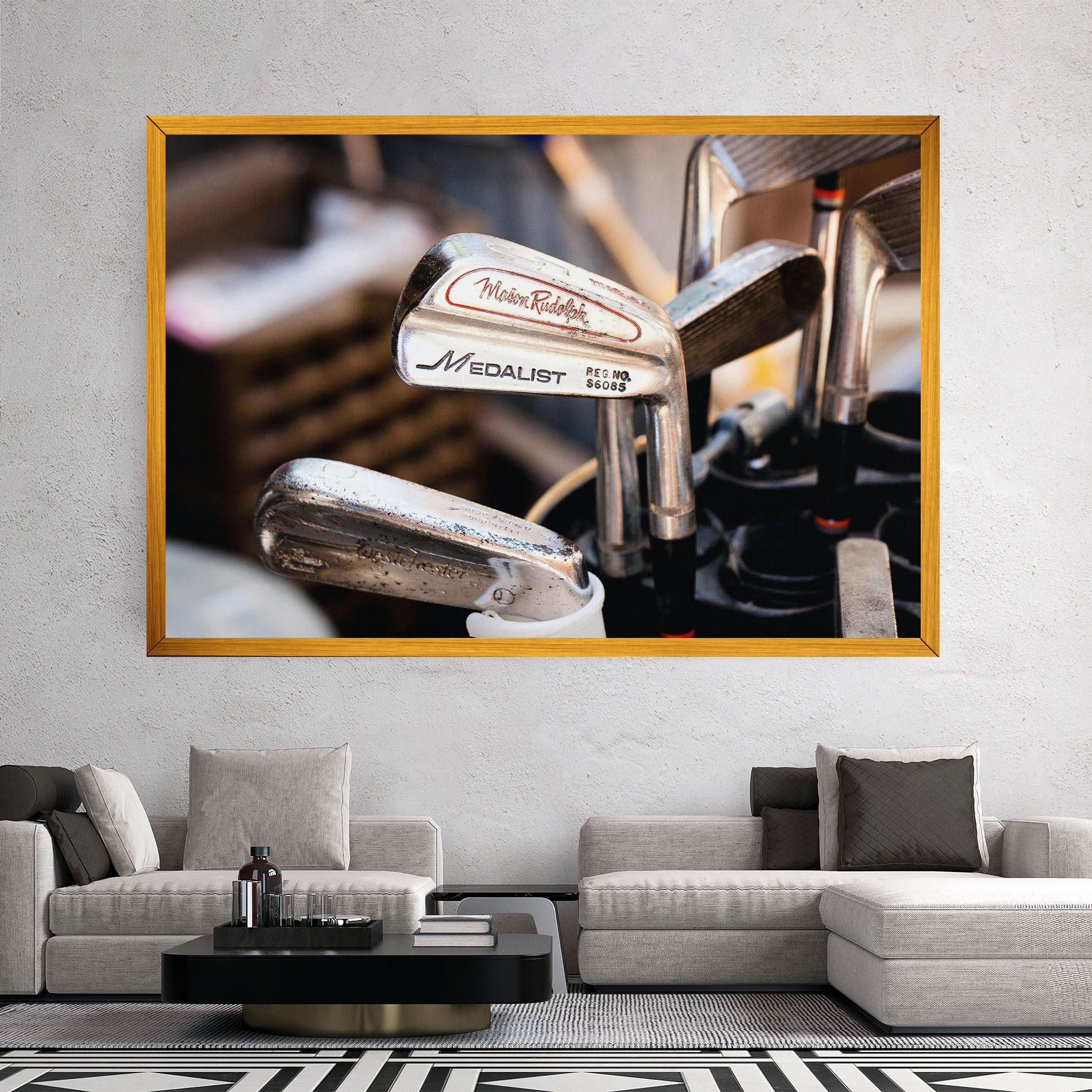 Silver Golf Club mockup 2