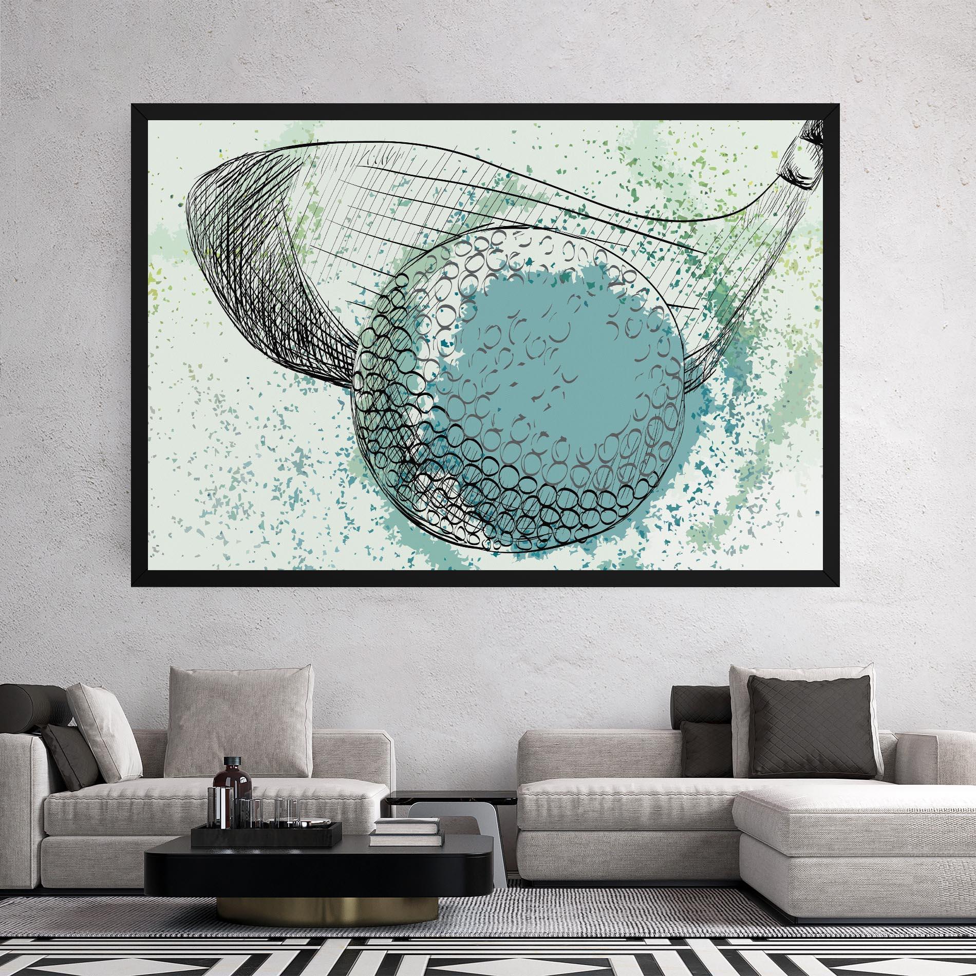 Vászonkép Blue Golf mockup 2