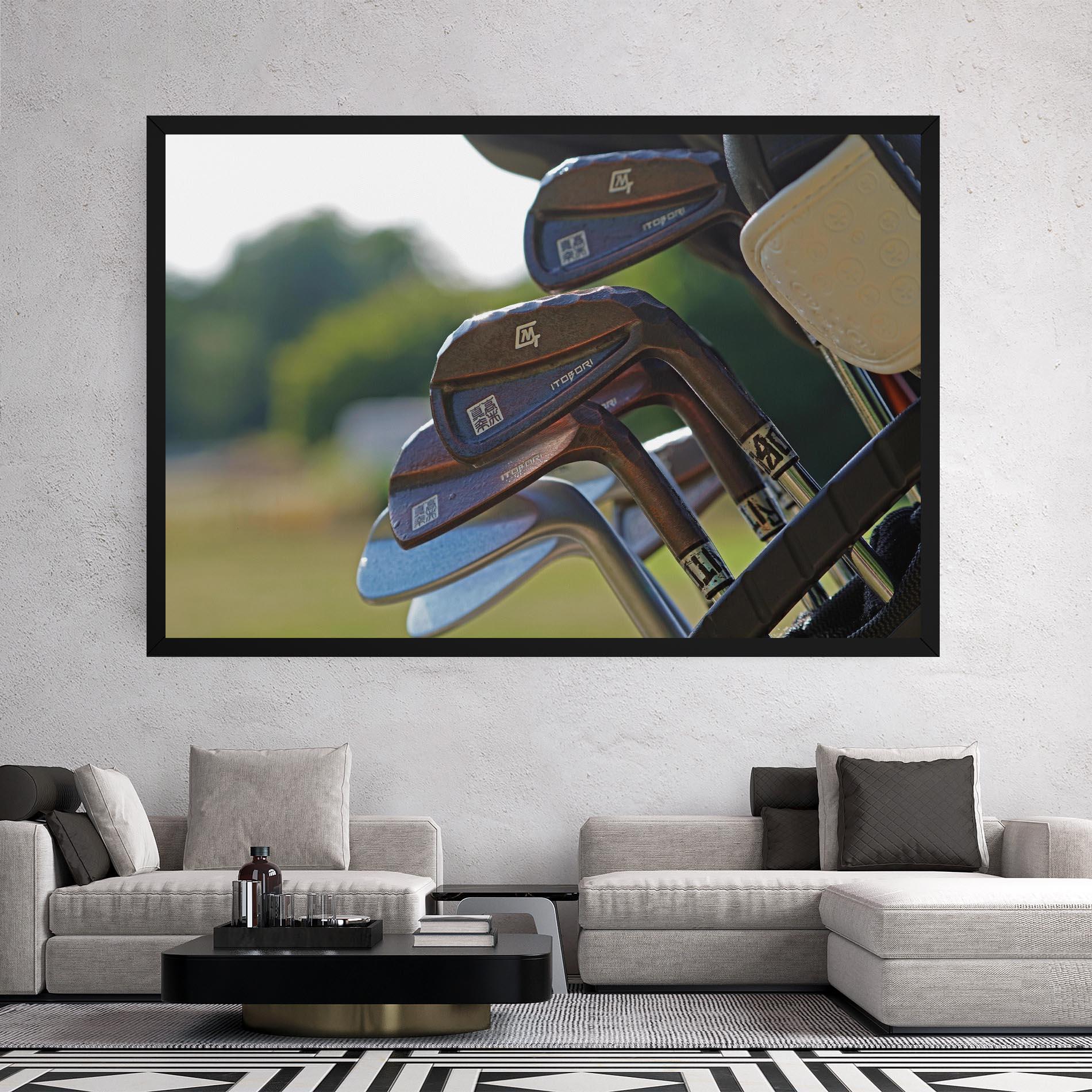 Vászonkép Brown Golf Club mockup 2