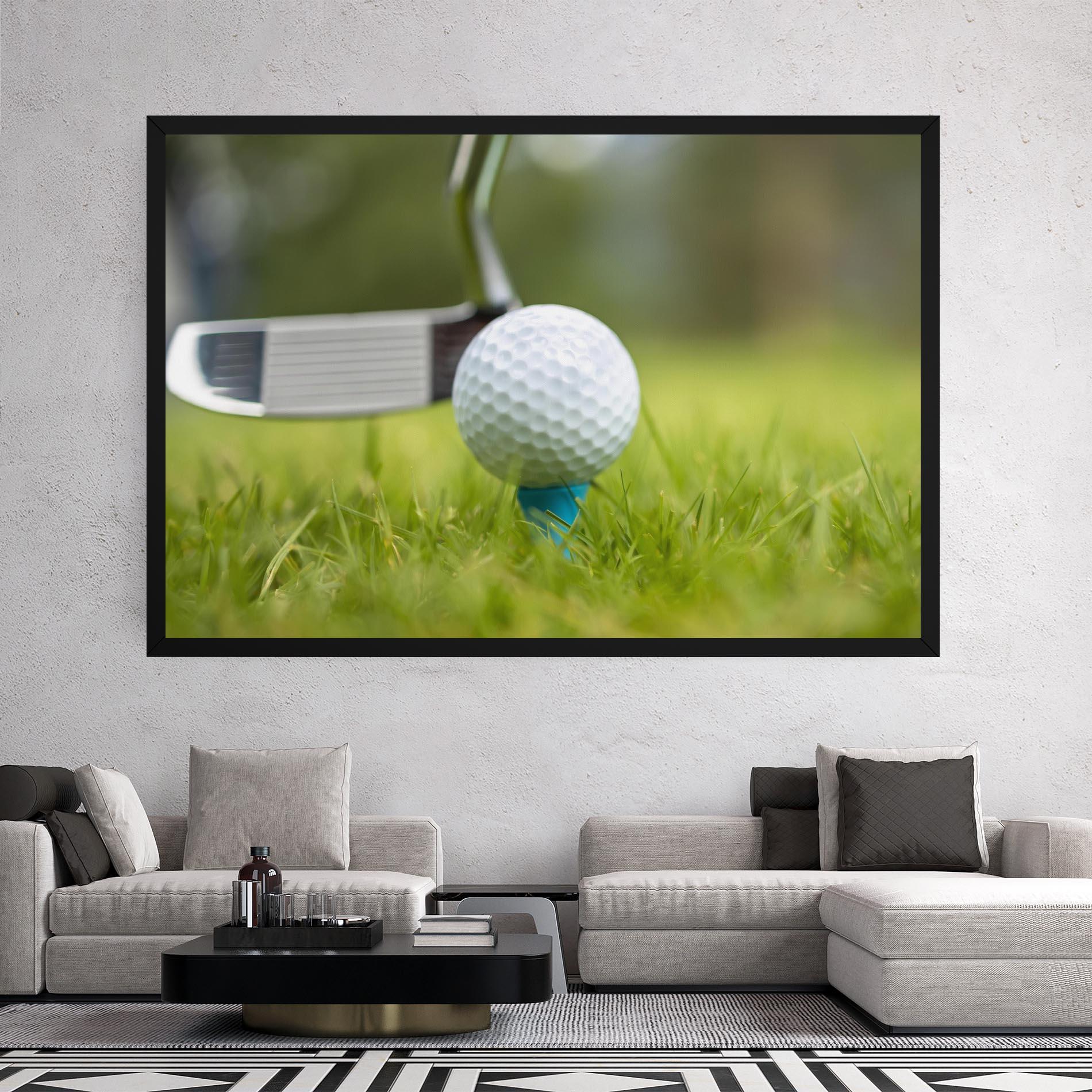Vászonkép Golf Ball Tee mockup 2
