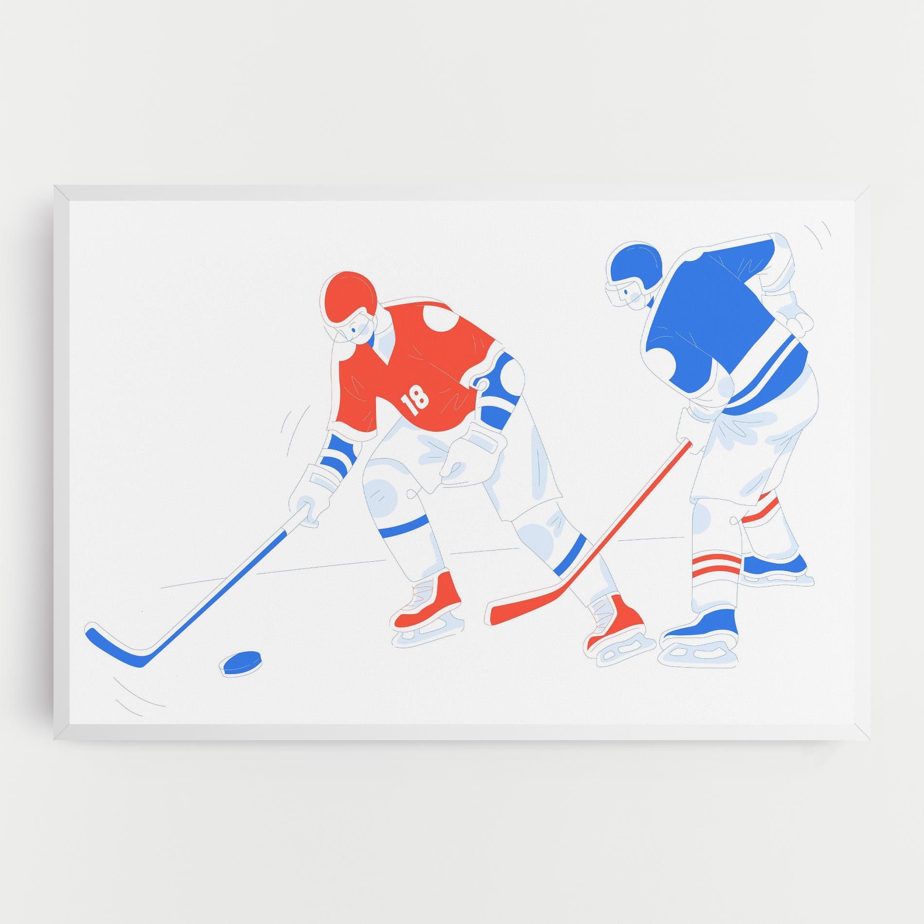 Orange Blue Hockey mockup 0