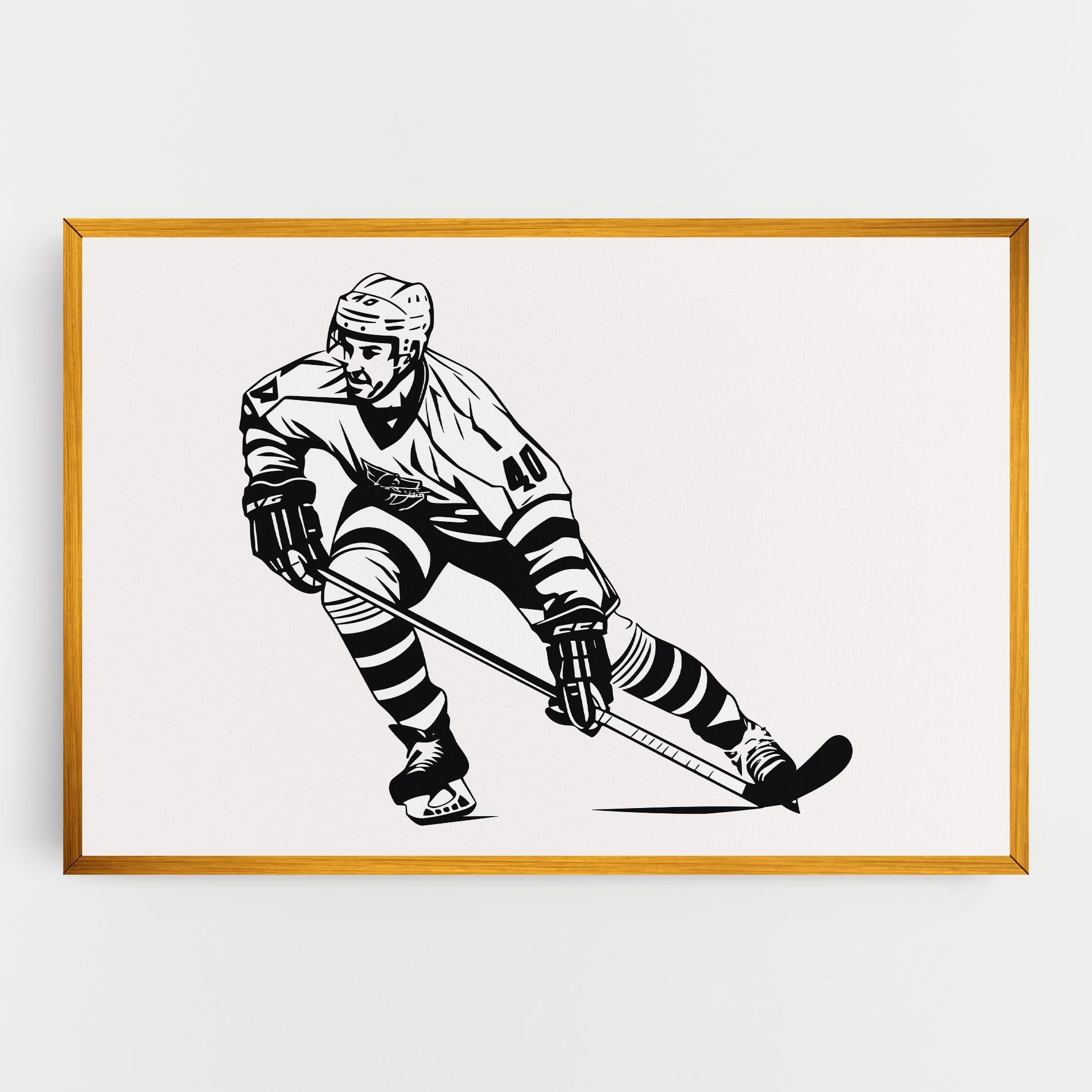 Hockey Player mockup 0