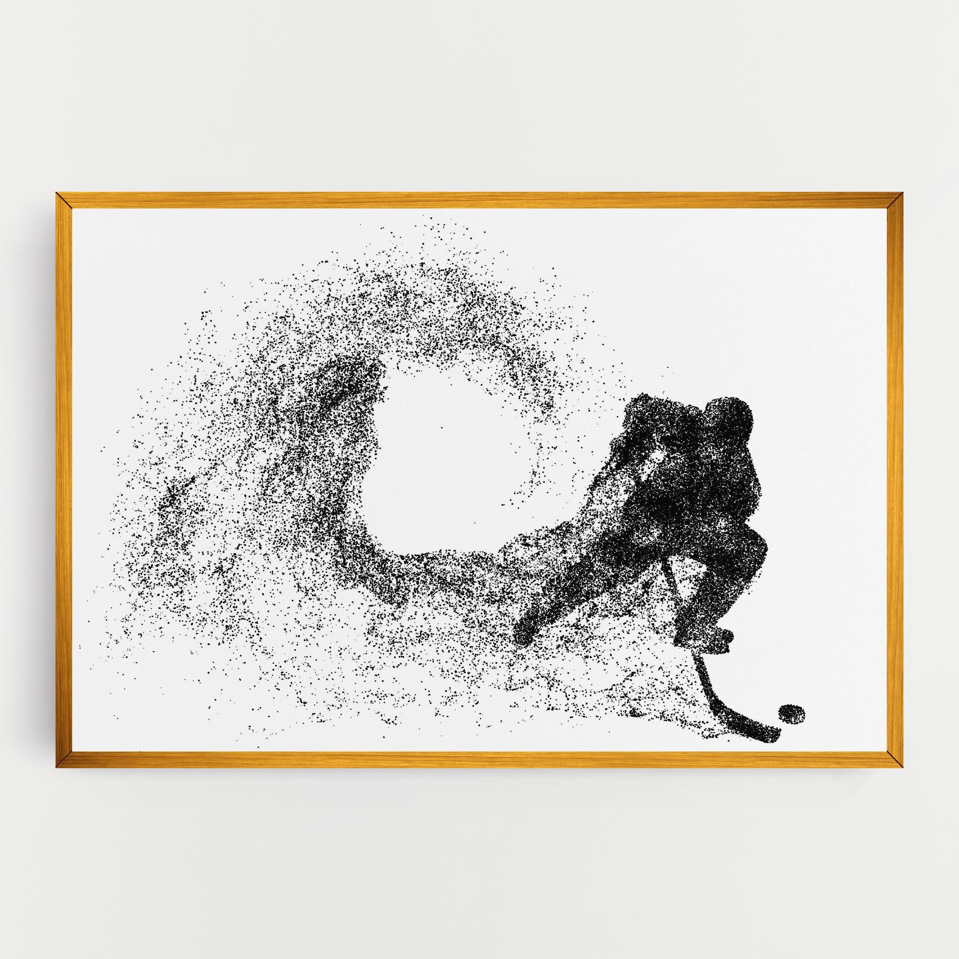 Vászonkép Hockey Playing mockup 0
