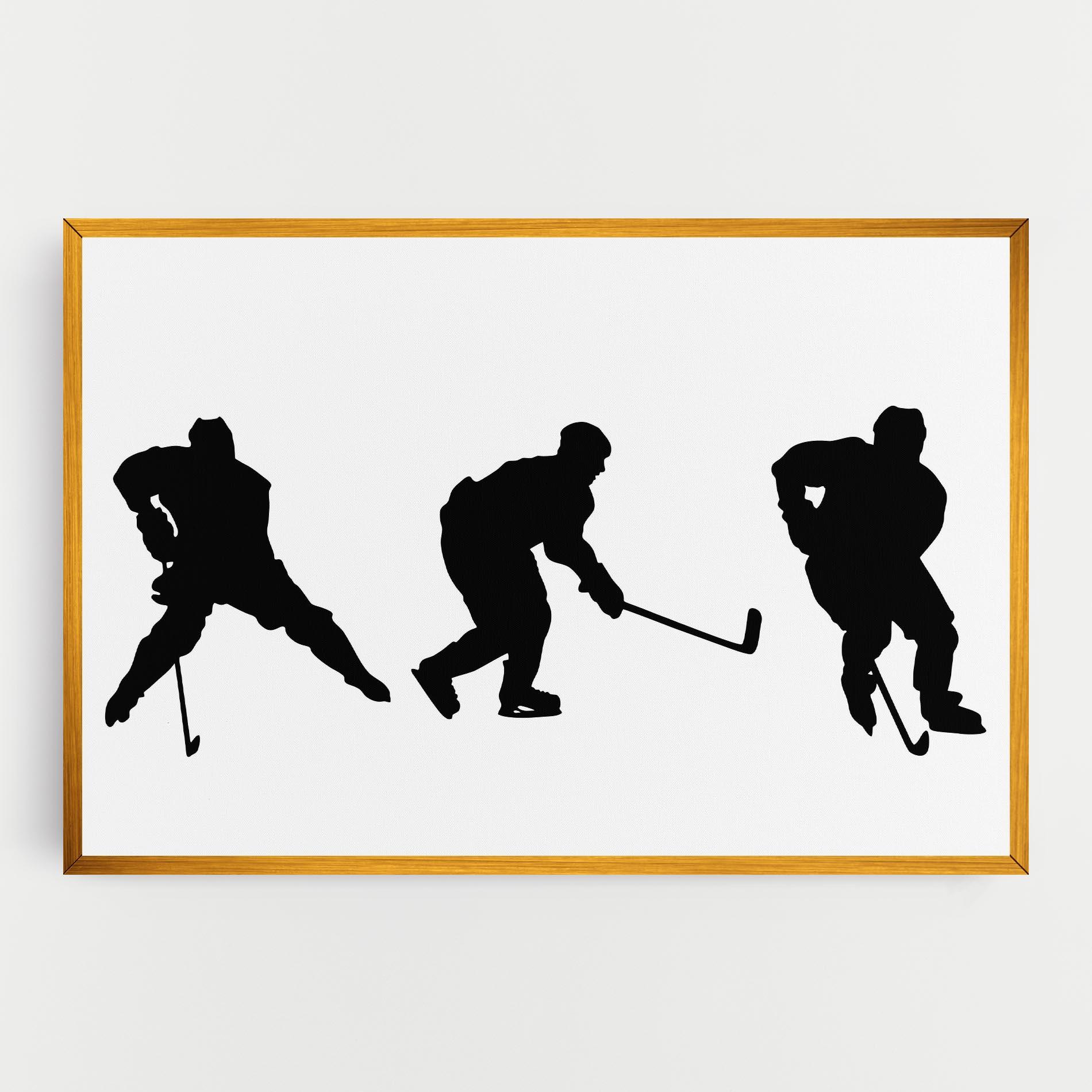 Vászonkép Hockey Pose mockup 0