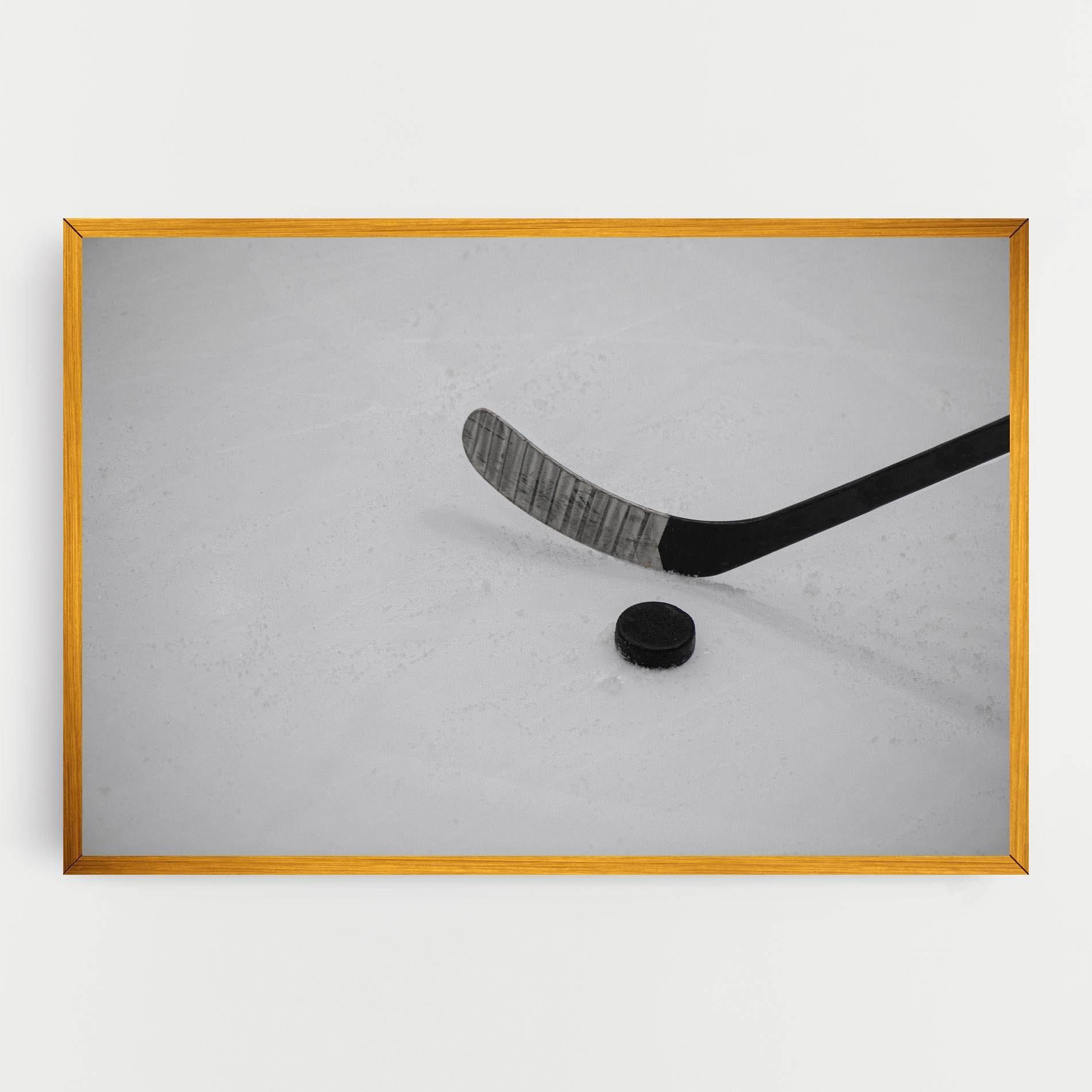 Vászonkép Hockey Puck mockup 0