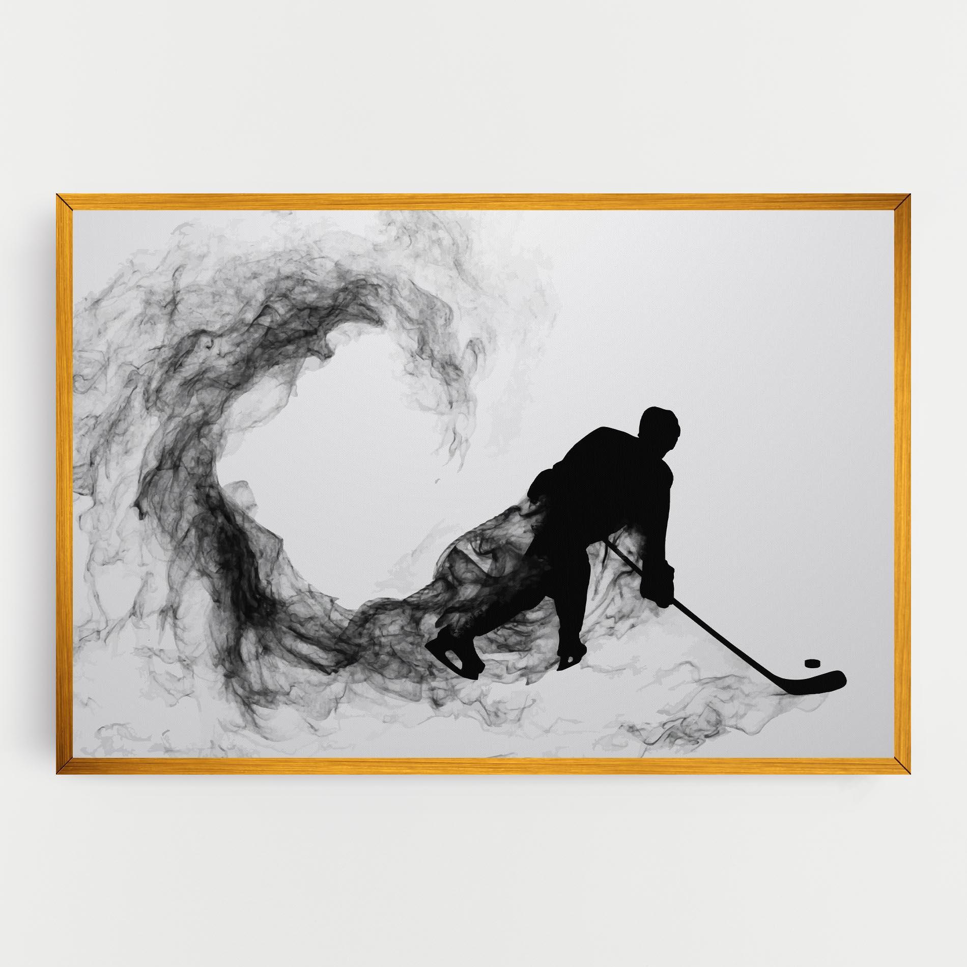 Vászonkép Hockey Smoke mockup 0