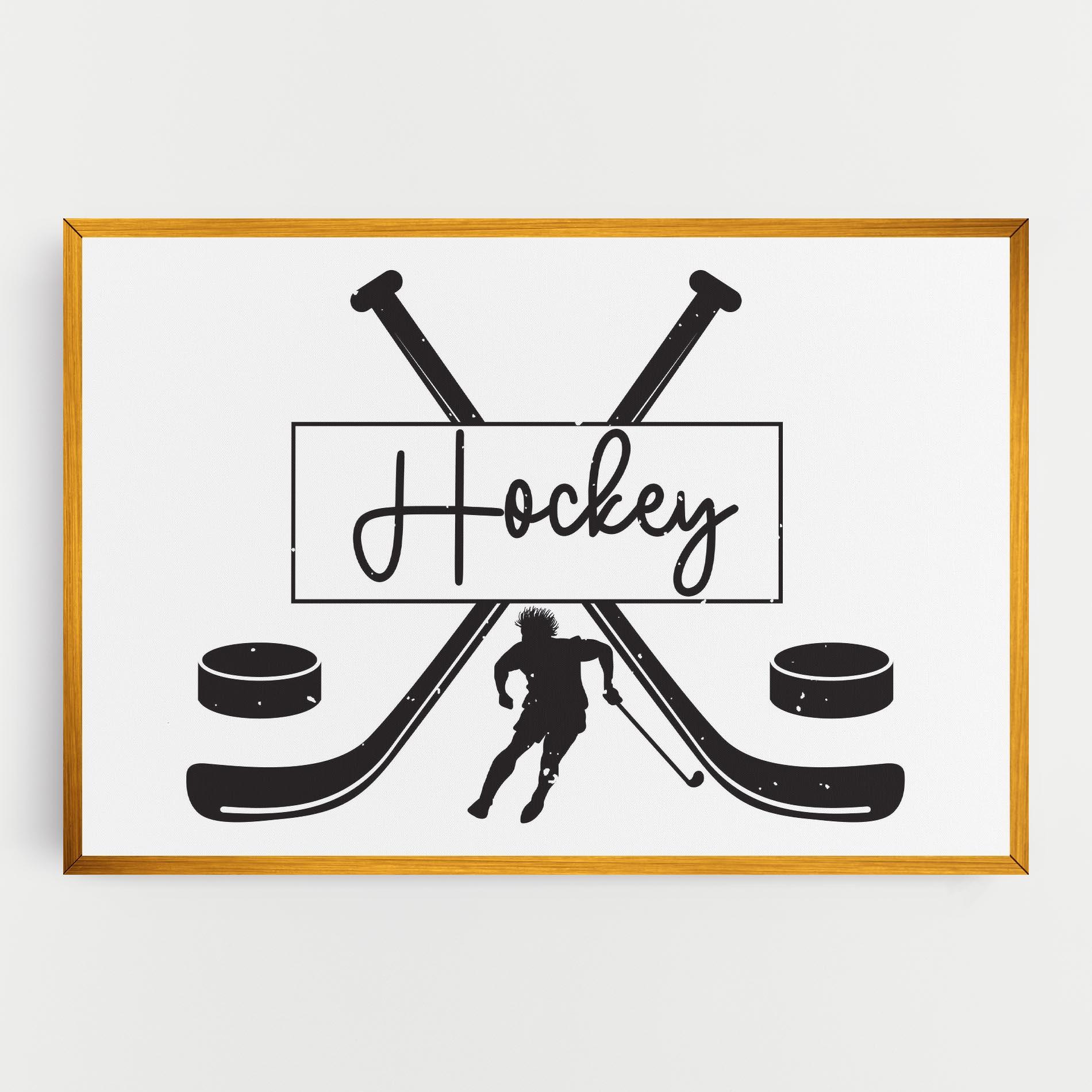 Vászonkép Hockey Stick mockup 0