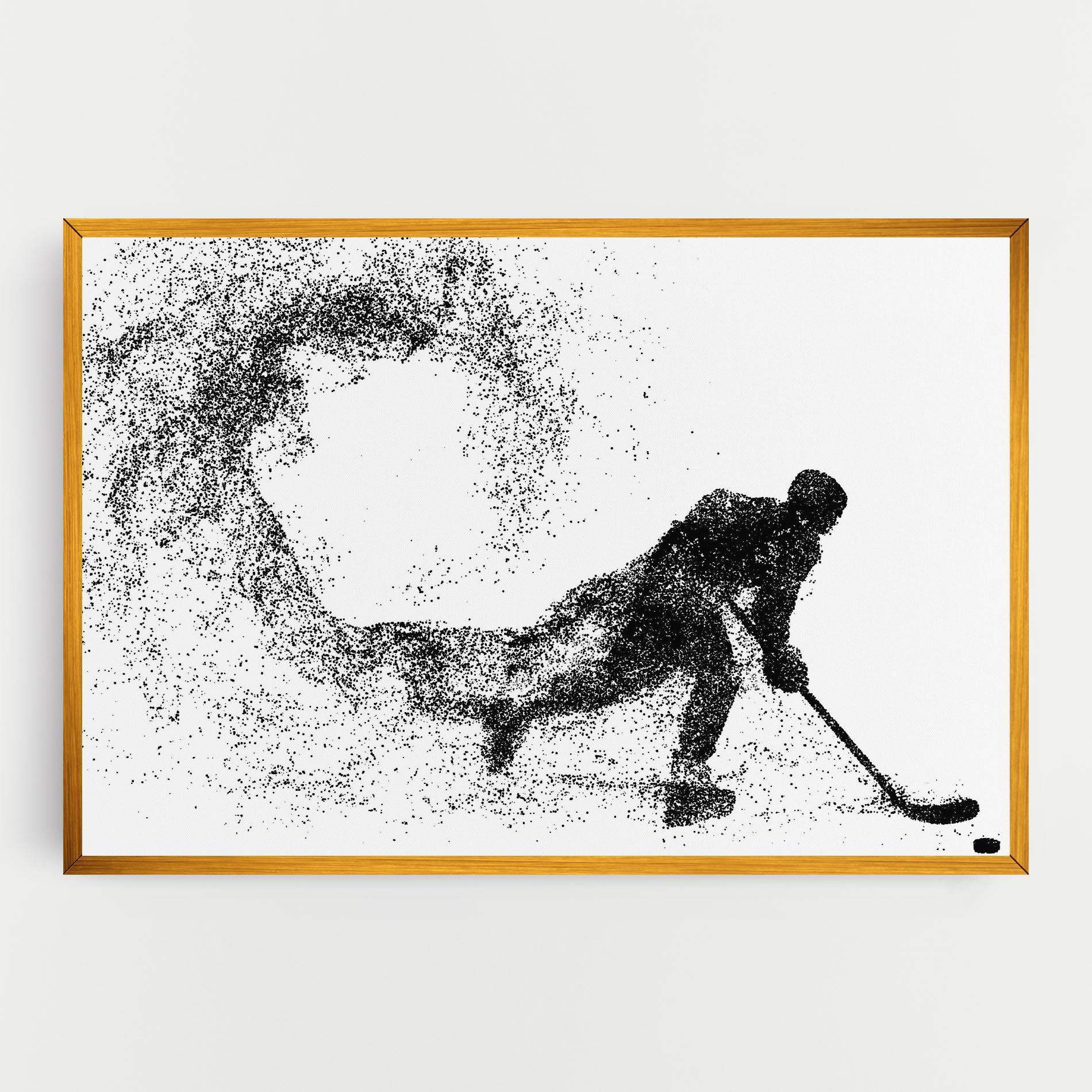 Vászonkép Playing Hockey mockup 0