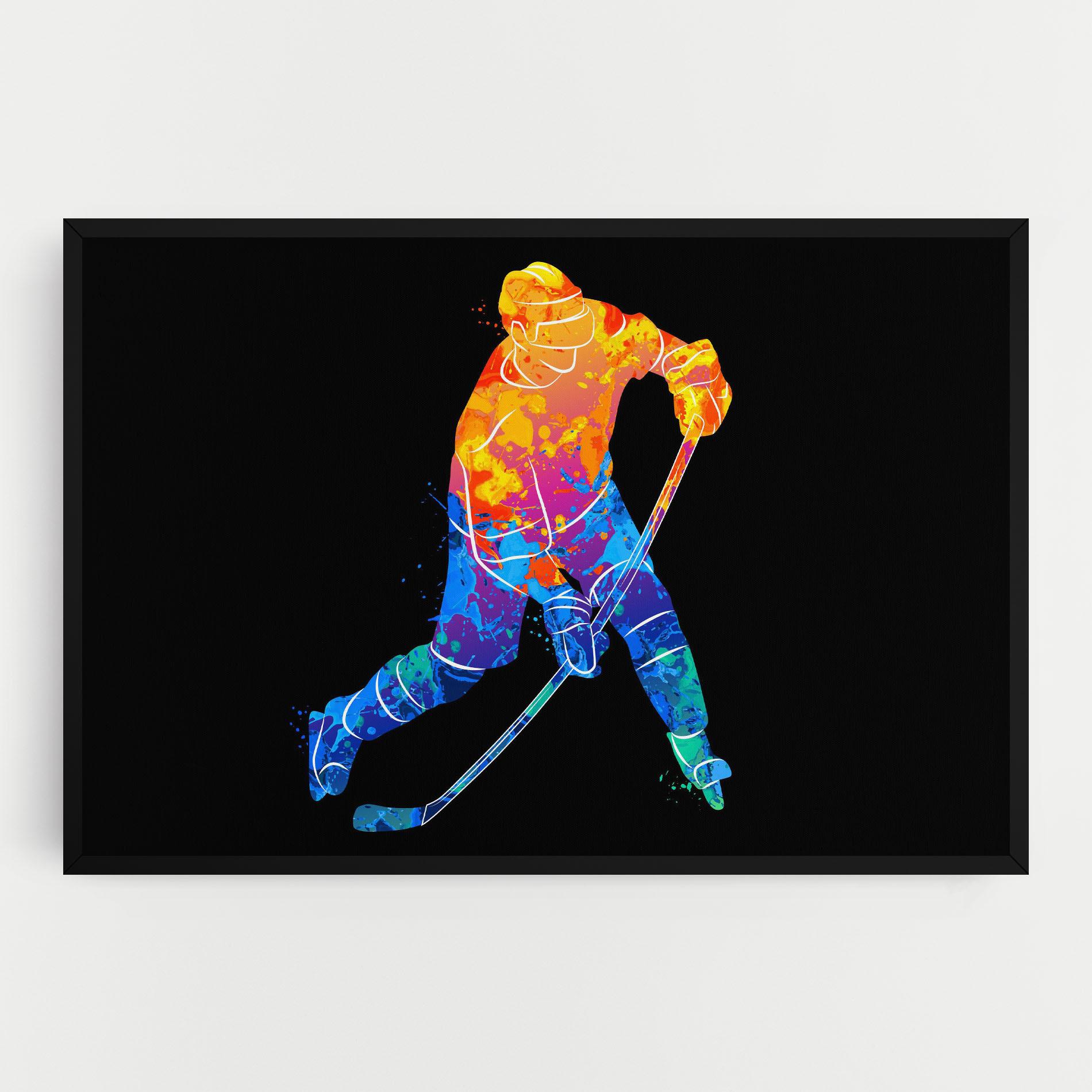 Vászonkép Color Mix Hockey mockup 0