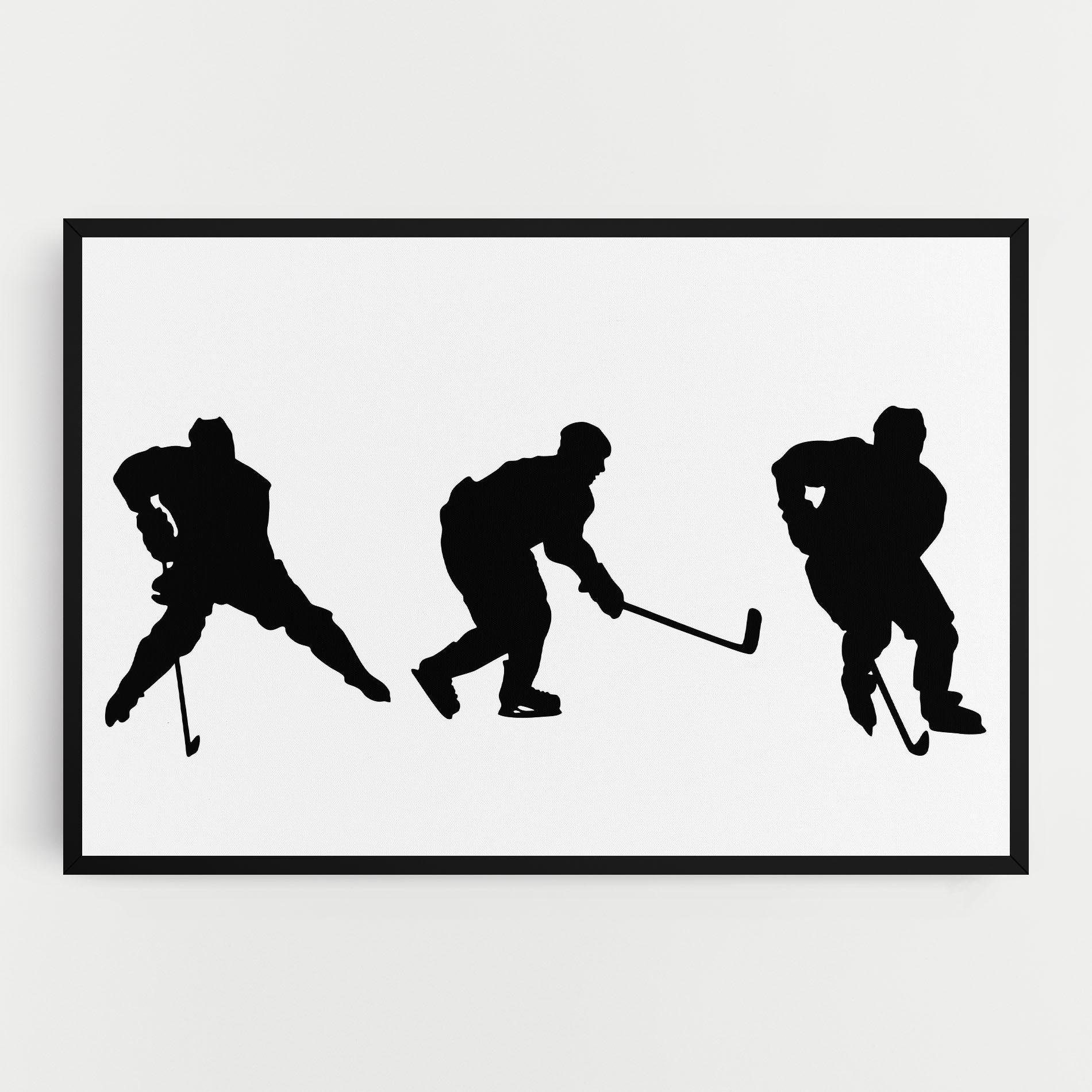 Vászonkép Hockey Pose mockup 0