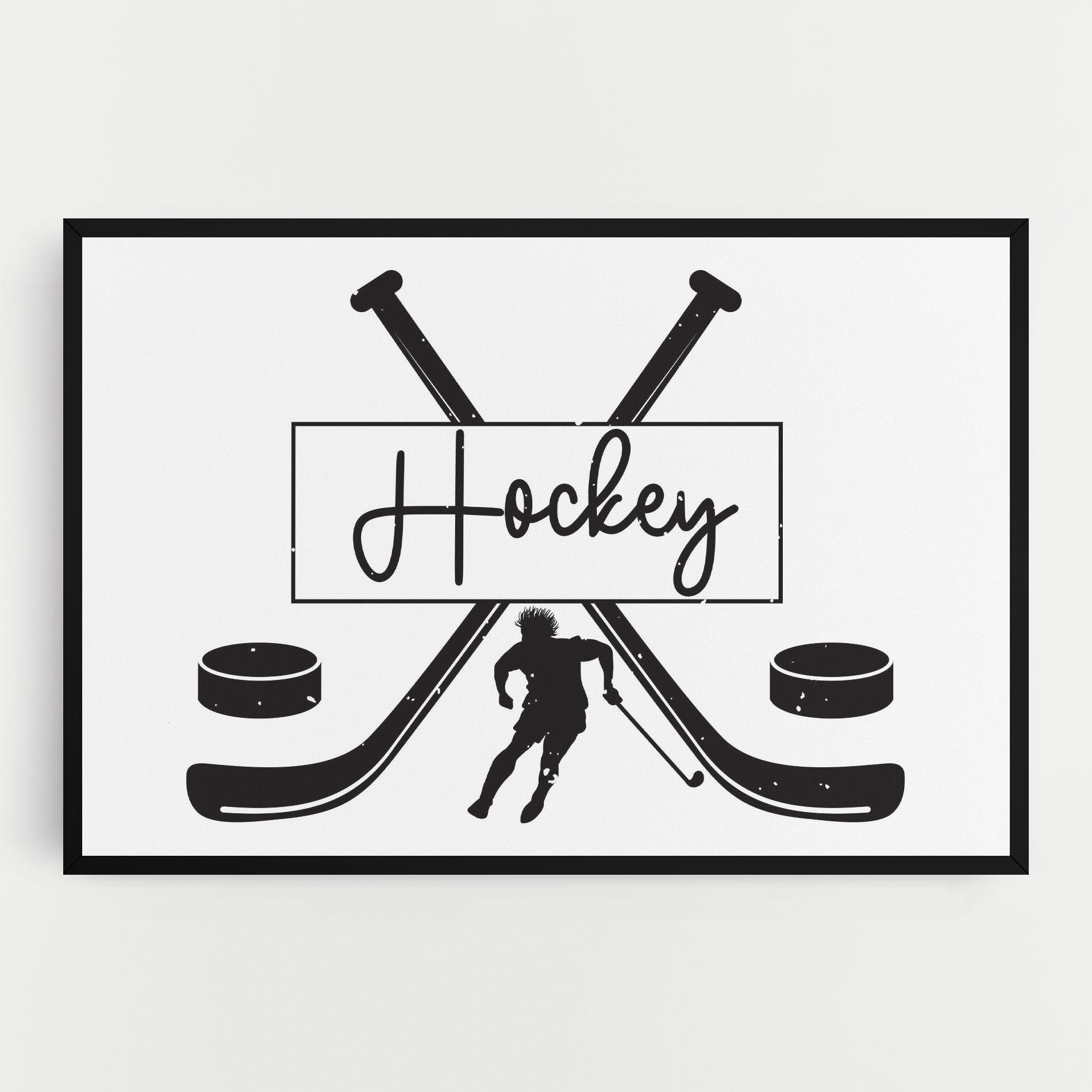 Vászonkép Hockey Stick mockup 0