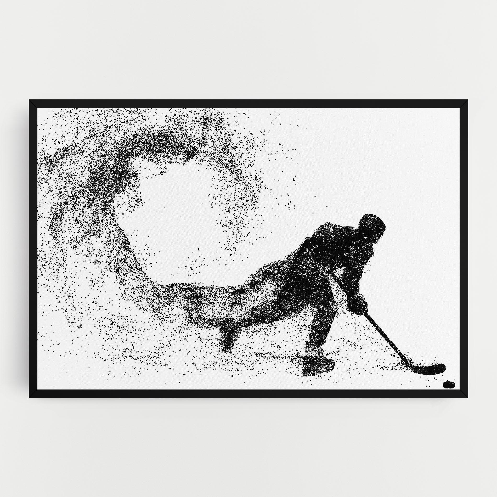 Vászonkép Playing Hockey mockup 0