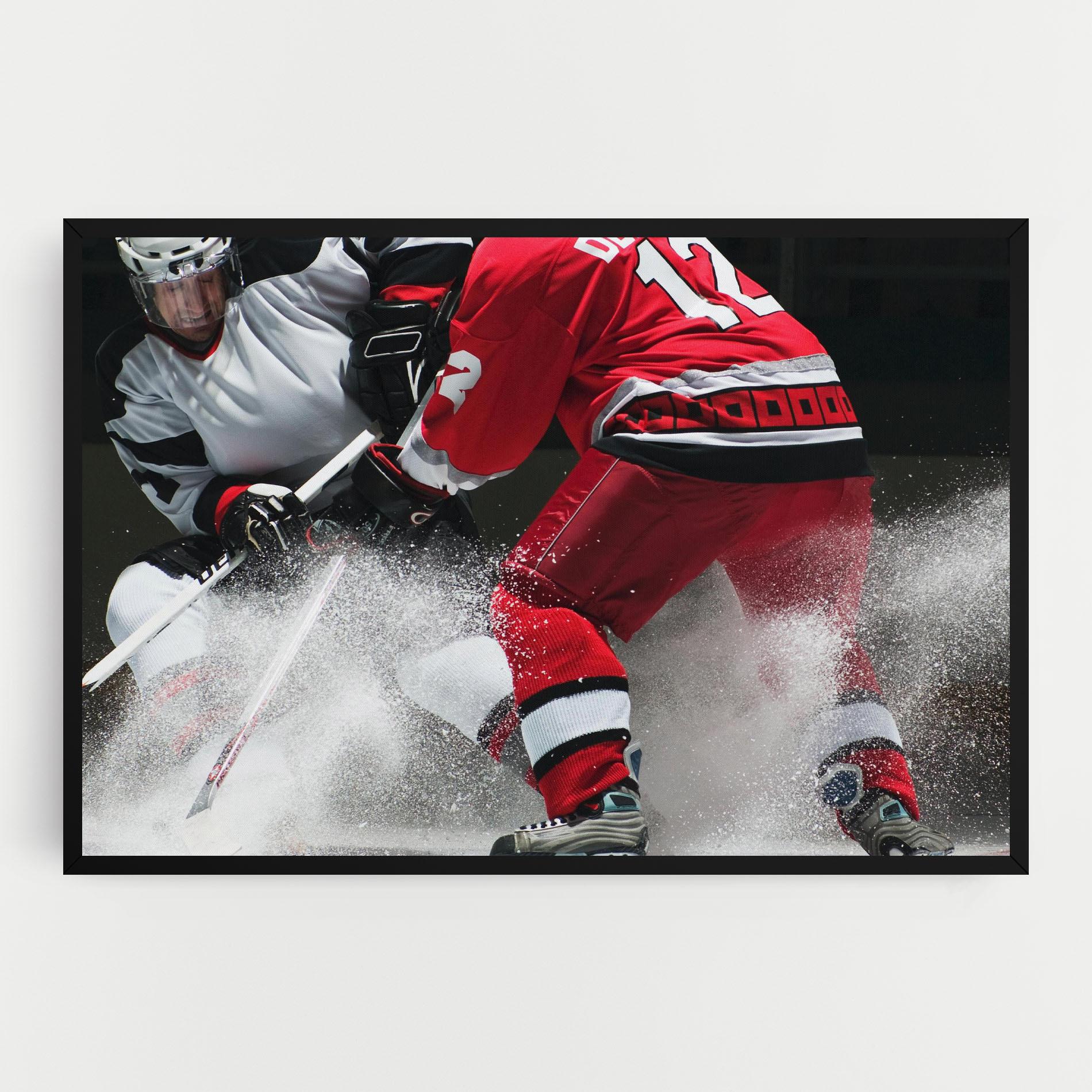 Vászonkép Red Hokey Player mockup 0