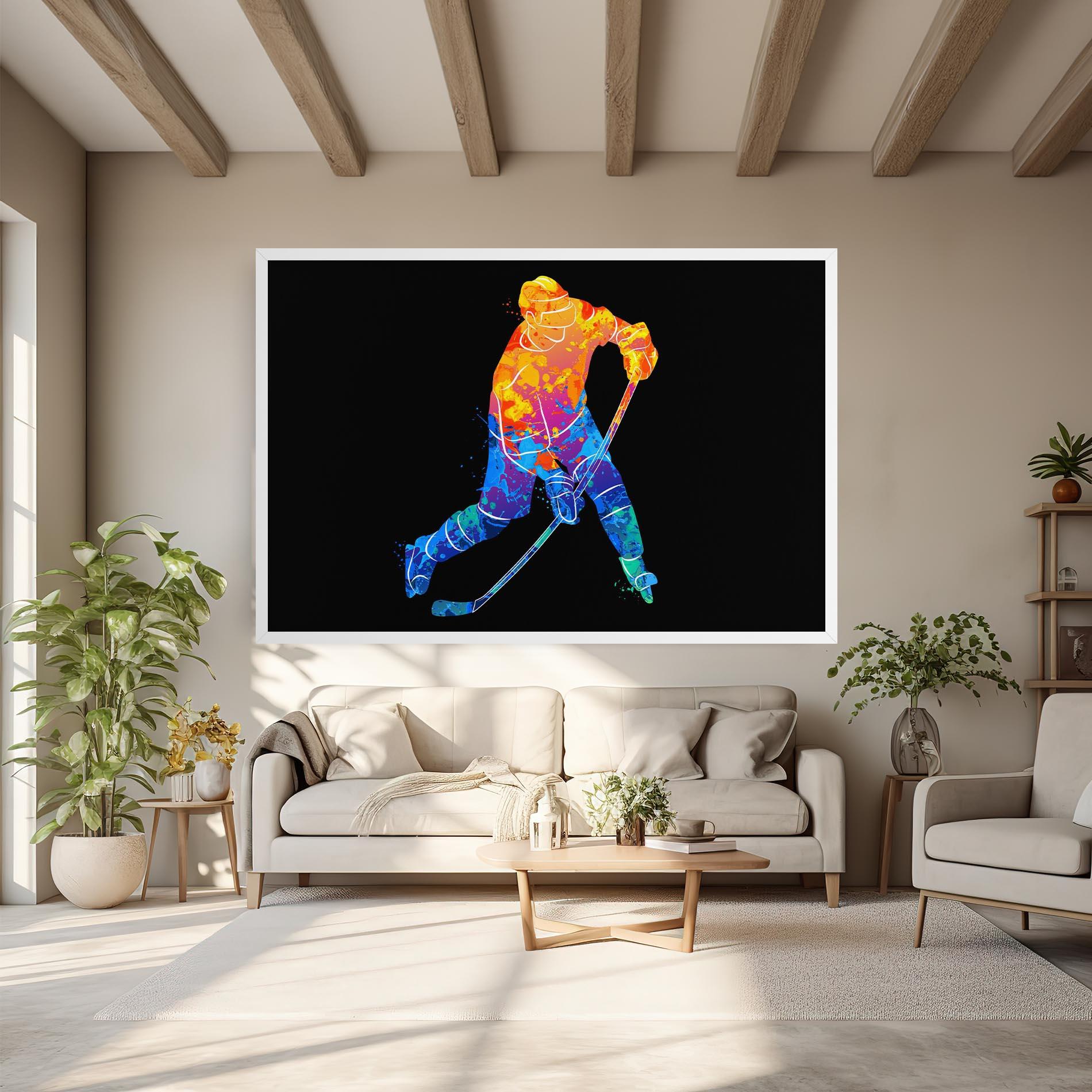 Vászonkép Color Mix Hockey mockup 6