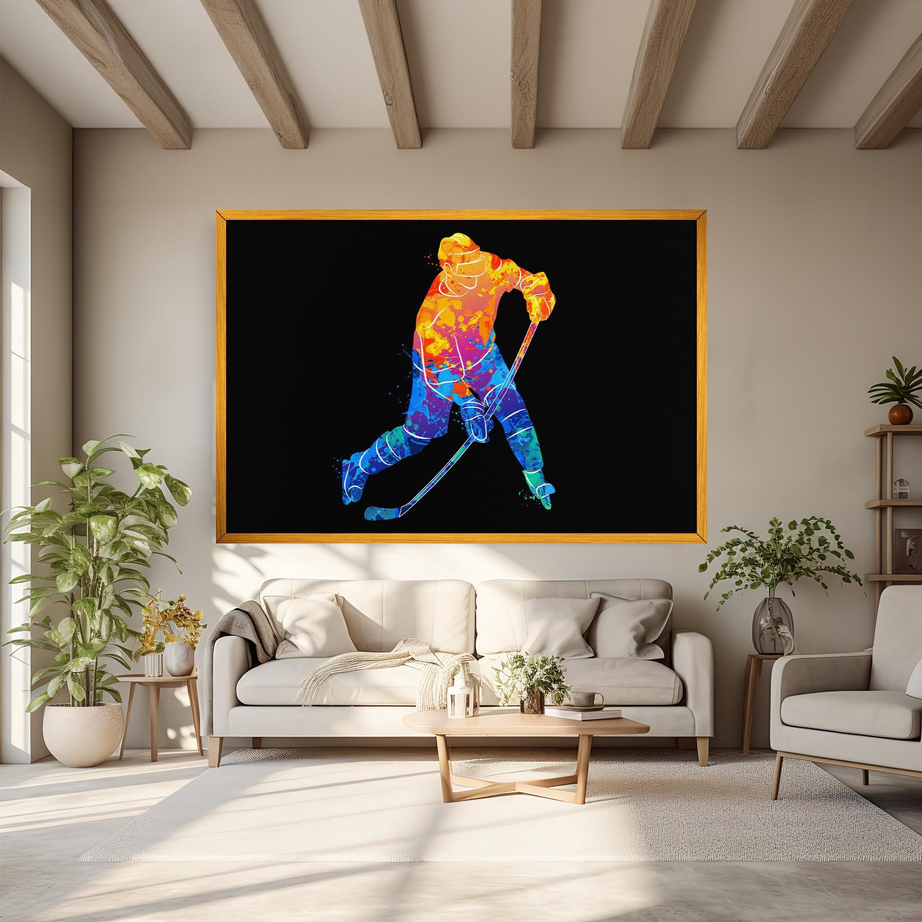 Vászonkép Color Mix Hockey mockup 6