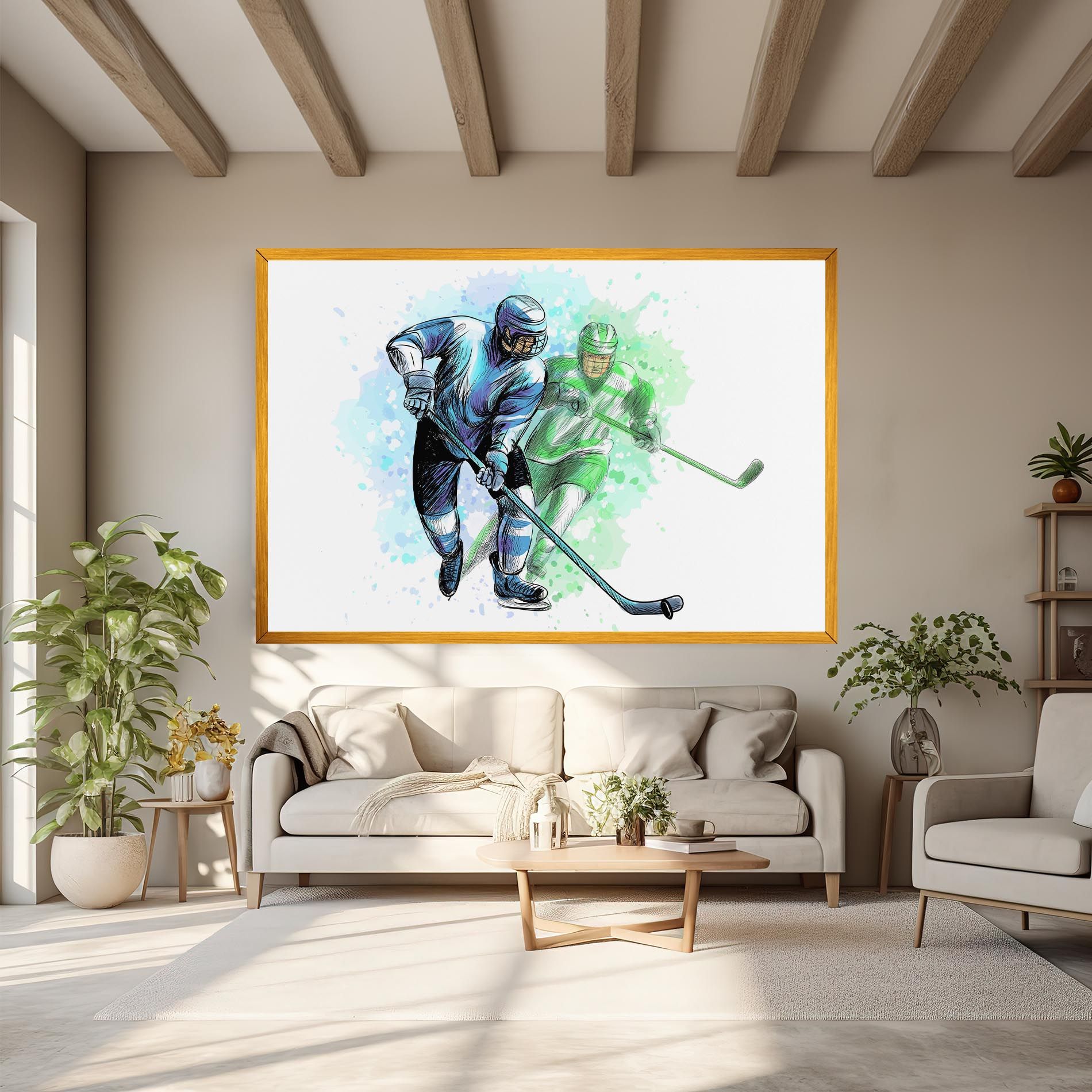 Green Blue Hockey mockup 6