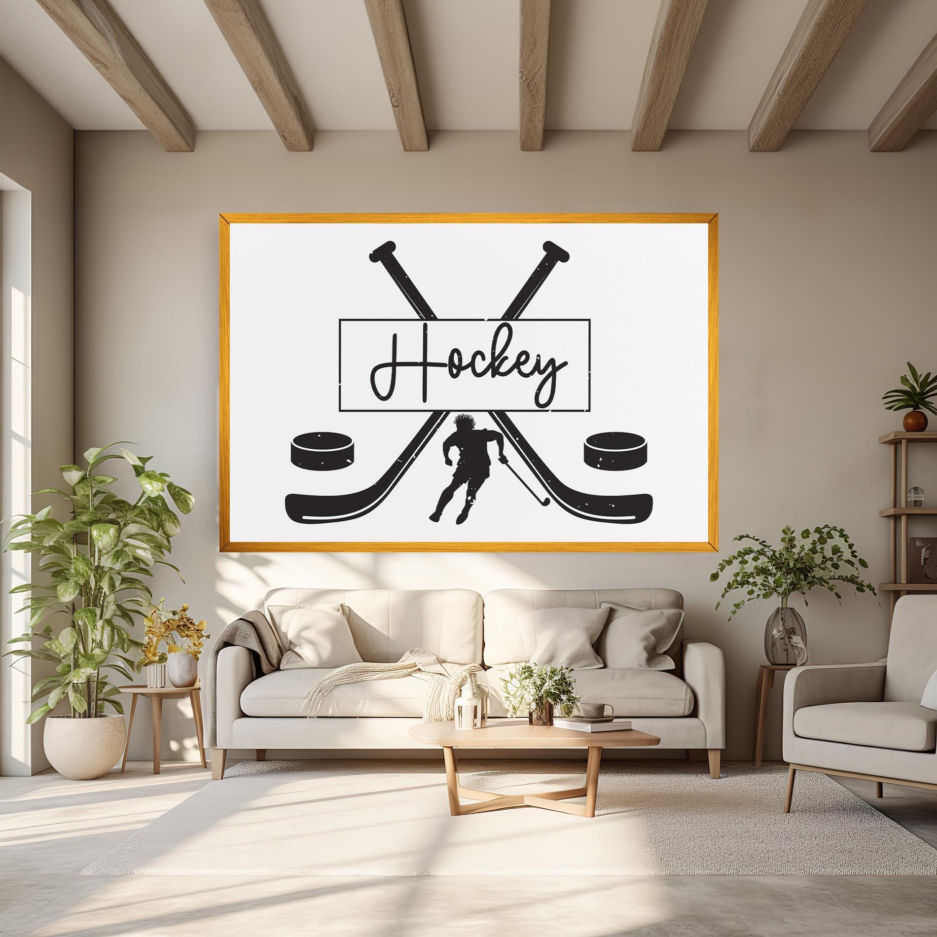 Vászonkép Hockey Stick mockup 6