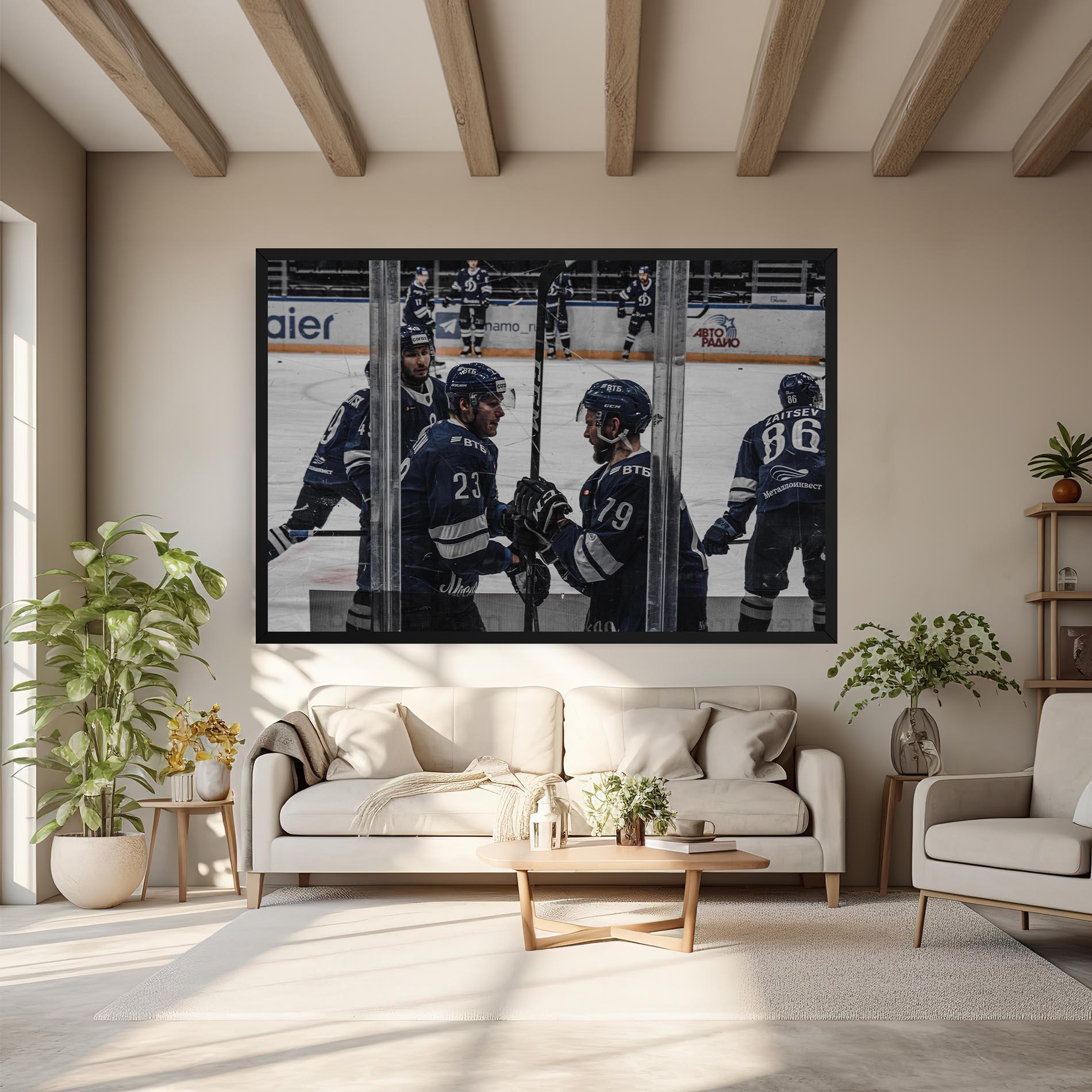 Vászonkép Hockey Players mockup 6