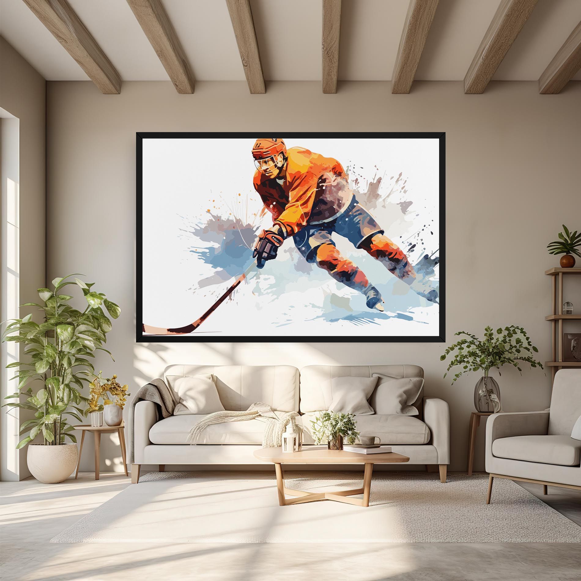 Orange Hockey mockup 6