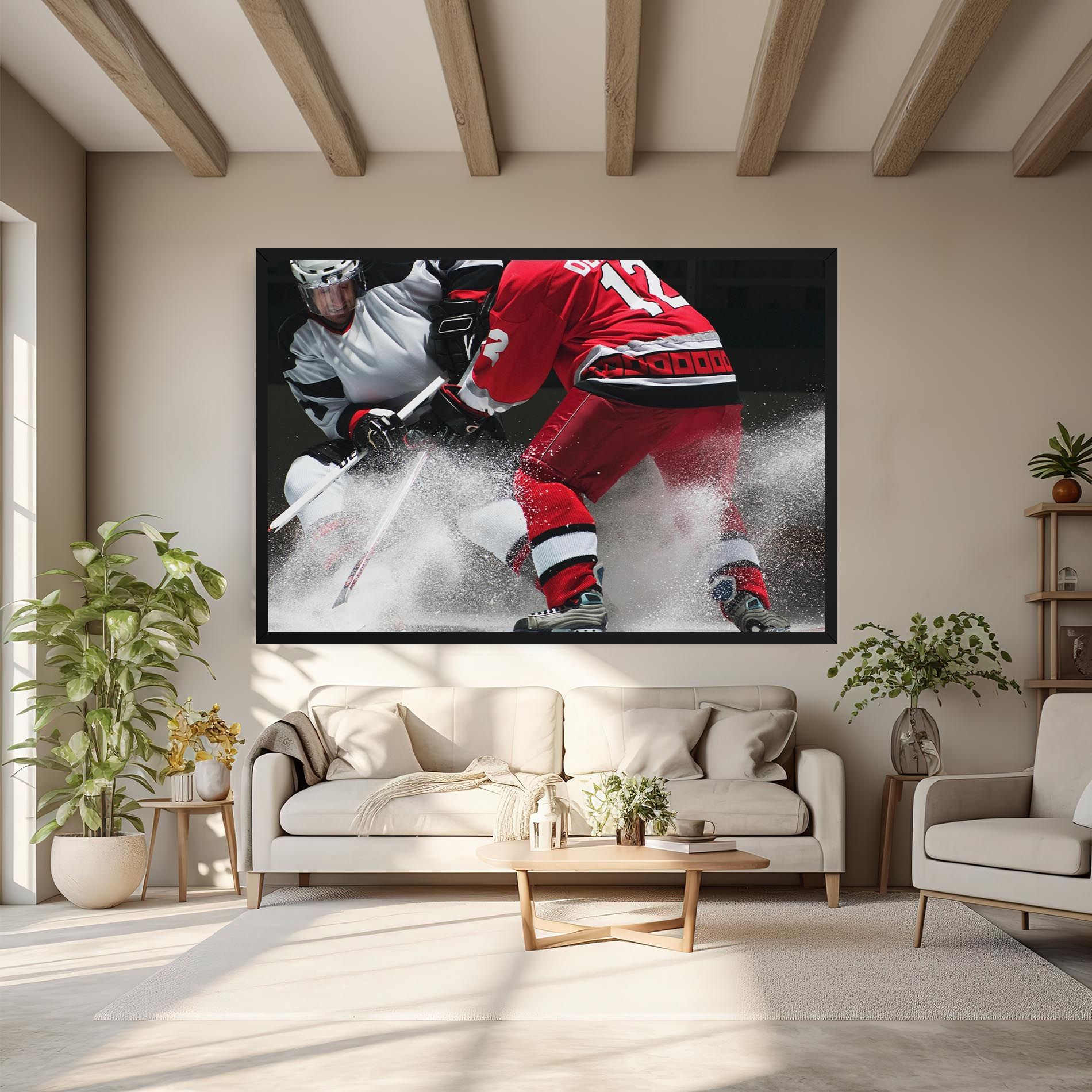 Red Hokey Player mockup 6
