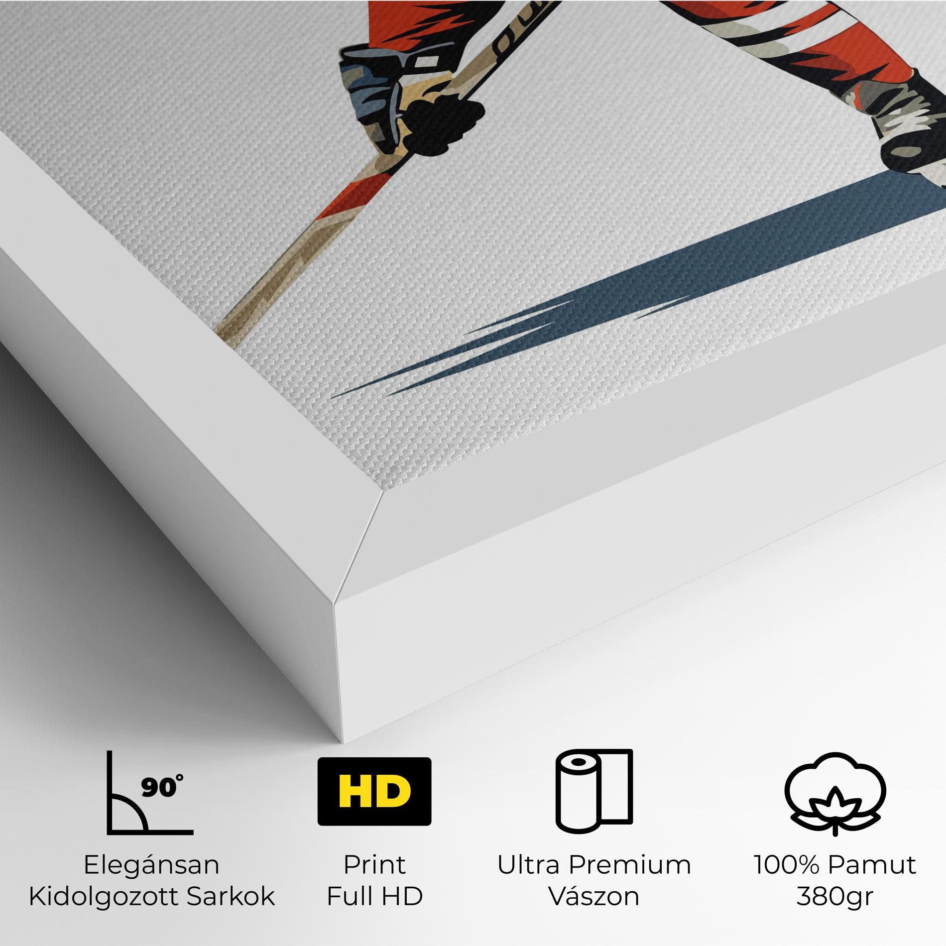 Hockey Orange Player mockup 4