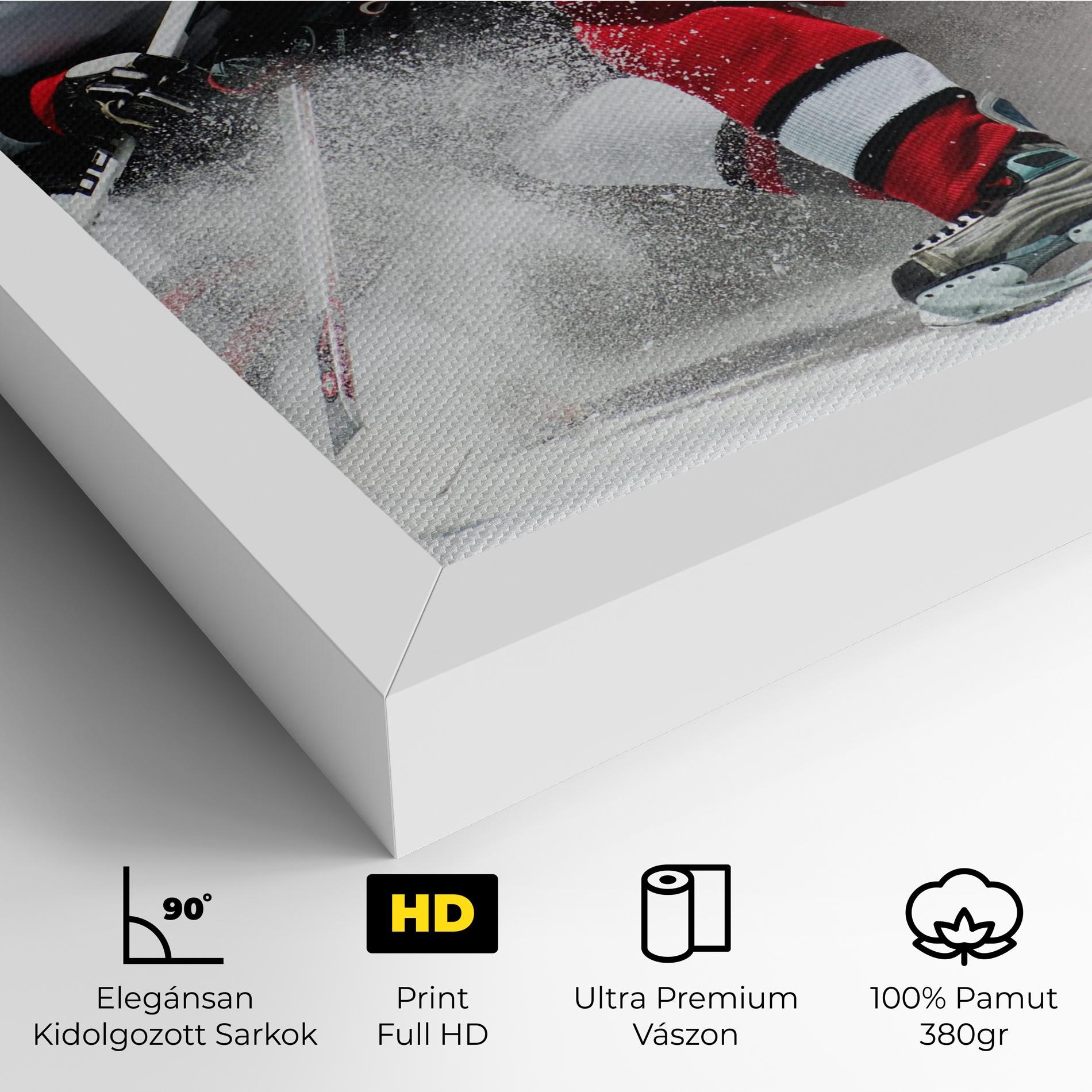 Vászonkép Red Hokey Player mockup 4