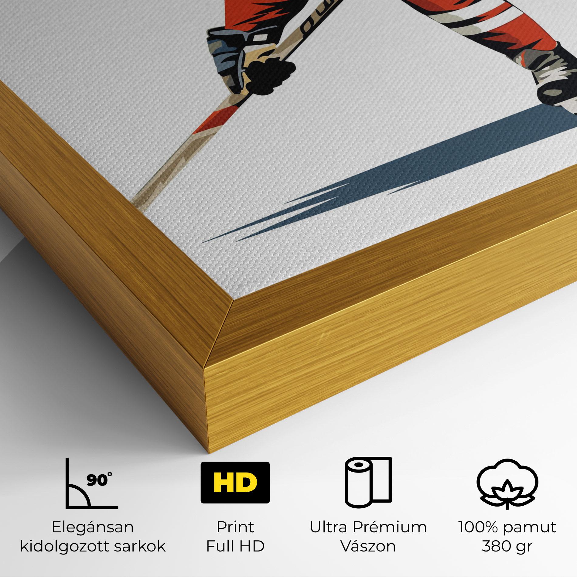 Vászonkép Hockey Orange Player mockup 4