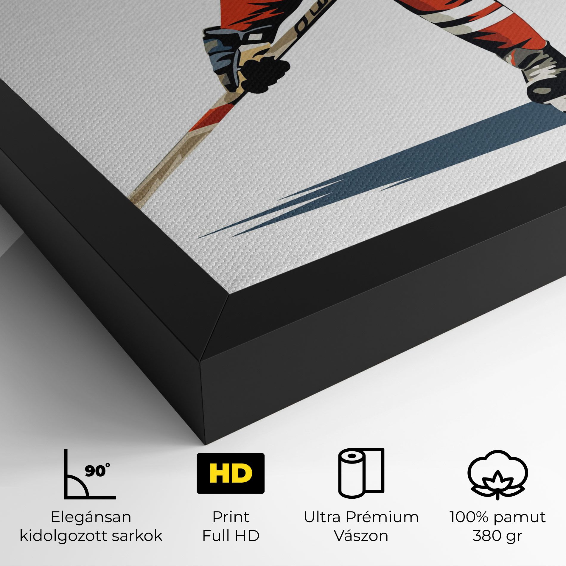 Hockey Orange Player mockup 4