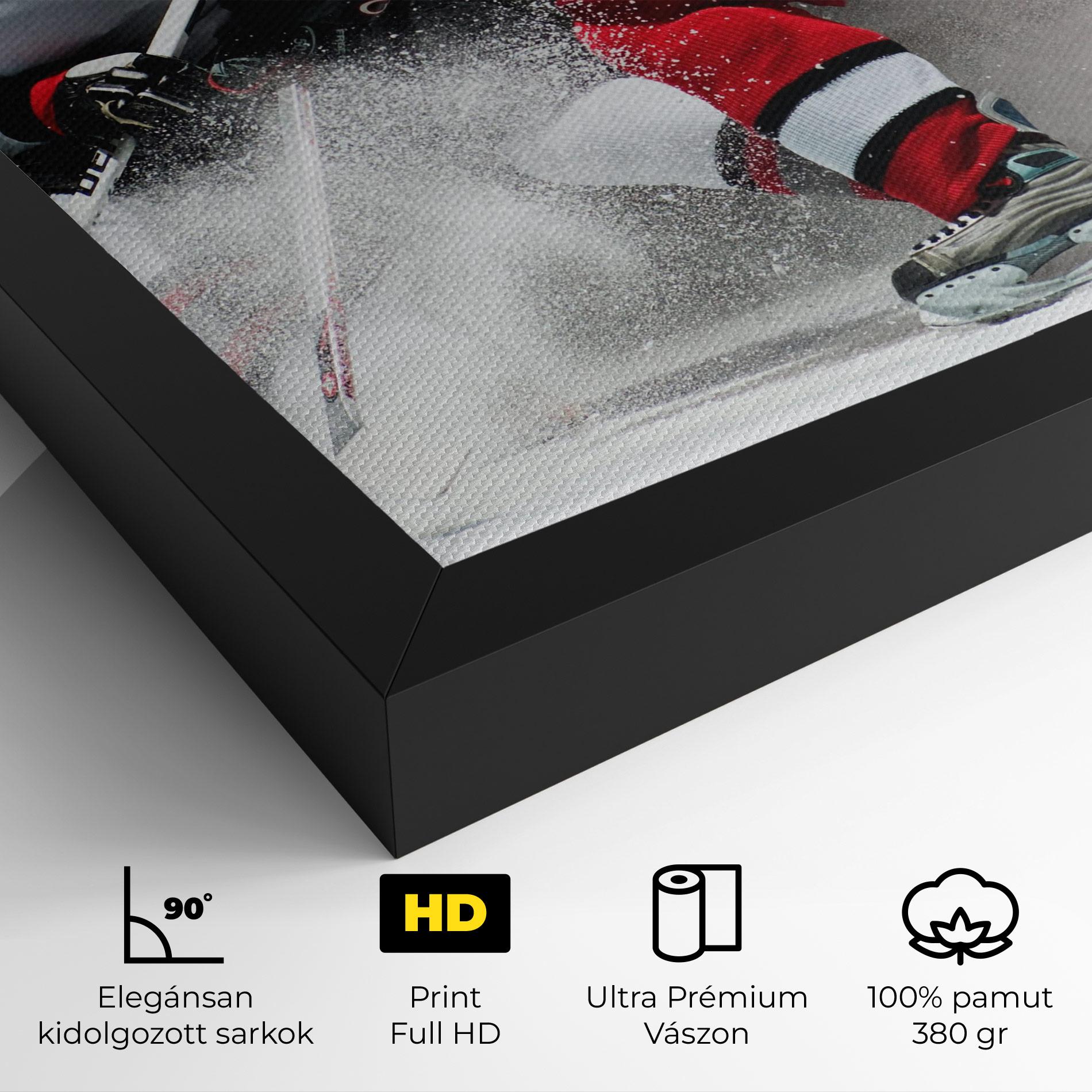 Vászonkép Red Hokey Player mockup 4