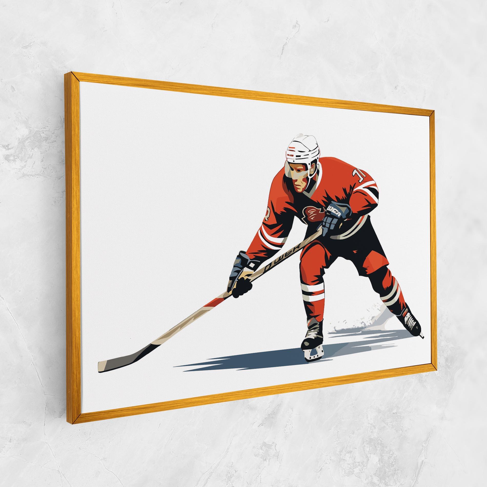 Vászonkép Hockey Orange Player mockup 1