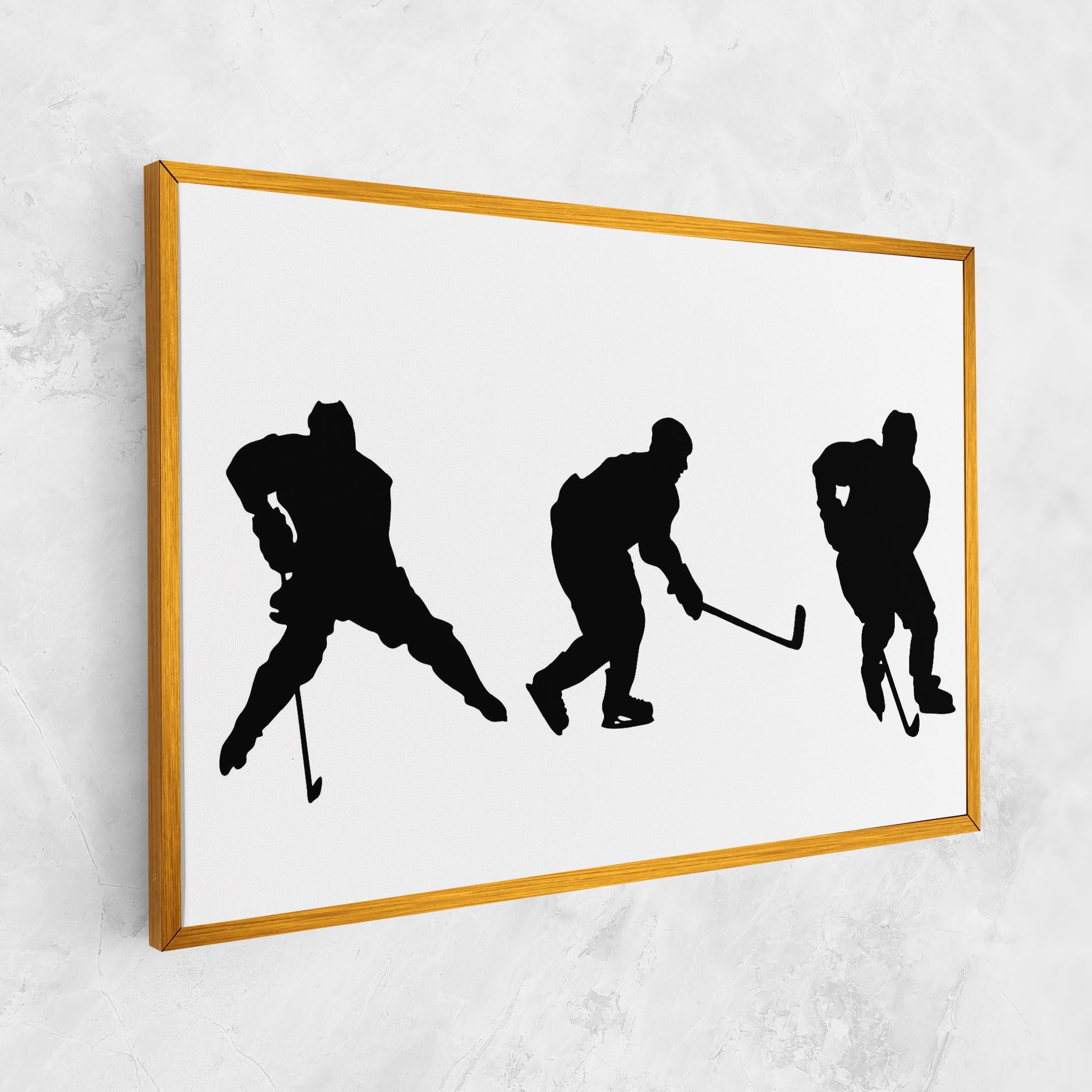Vászonkép Hockey Pose mockup 1
