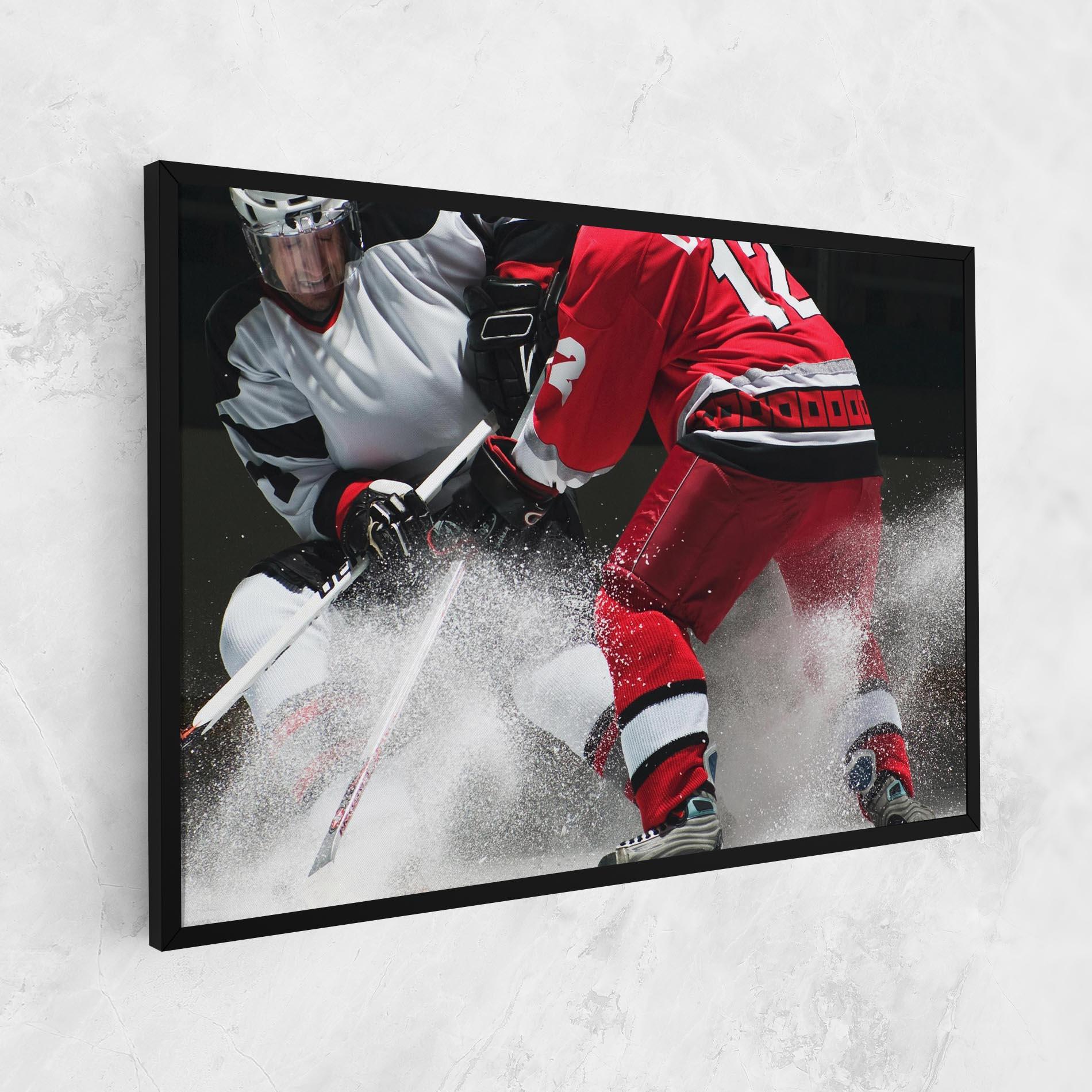 Vászonkép Red Hokey Player mockup 1