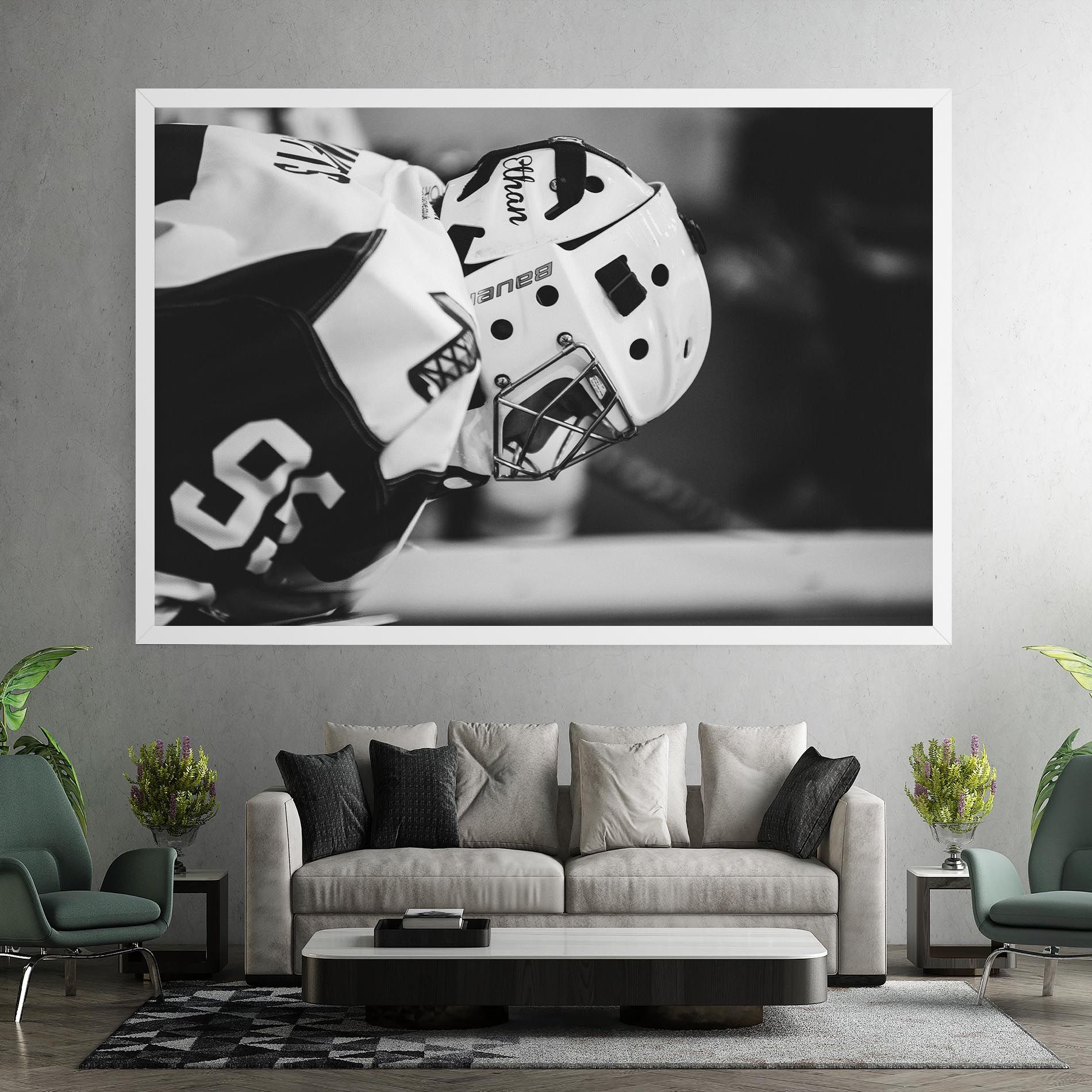 Black White Hockey mockup 7