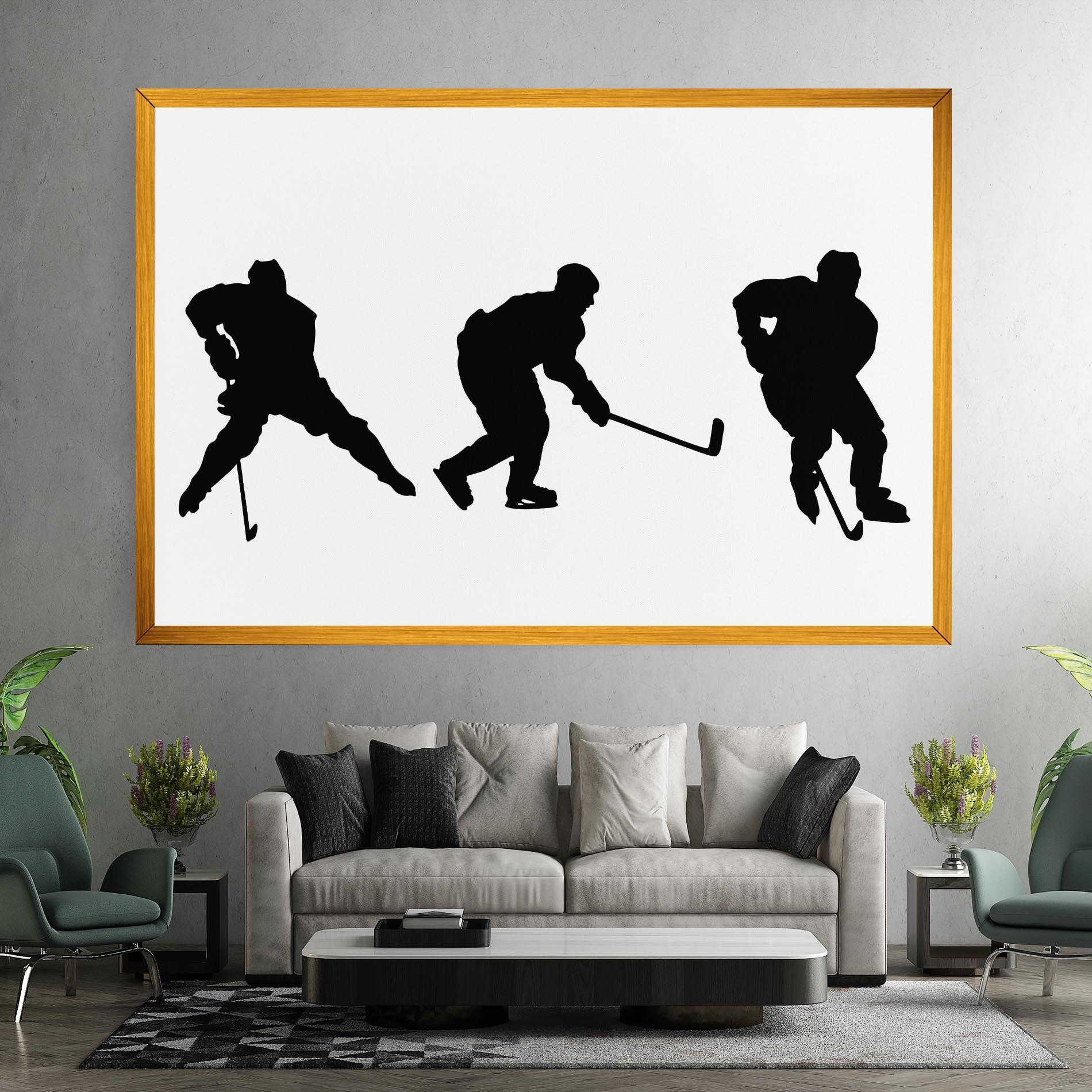 Vászonkép Hockey Pose mockup 7